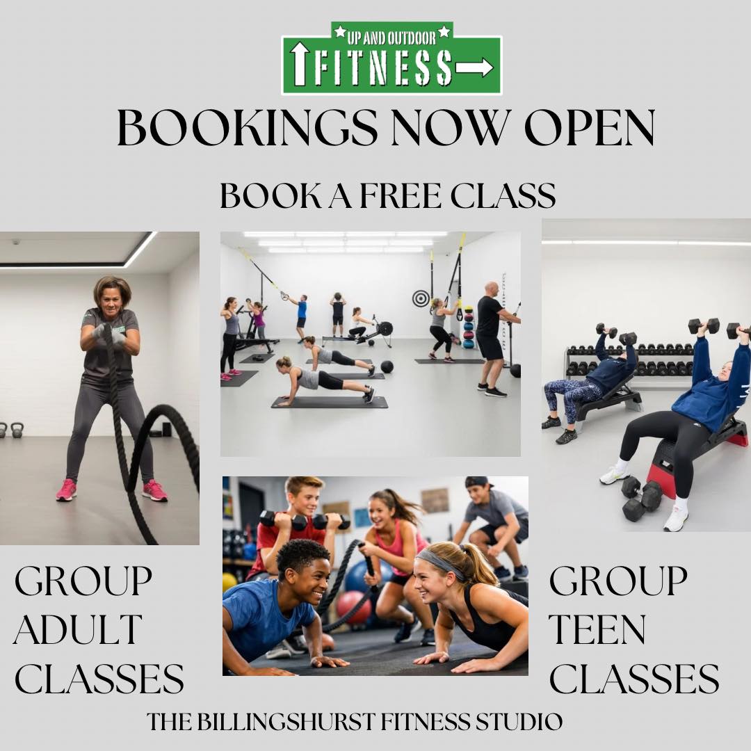 🎉 BOOKINGS NOW OPEN FOR OUR NEW STUDIO 🎉
We're thrilled to announce that Billingshurst Fitness Studio opens on 2nd March at Unit 28 Huffwood Trading Estate (free parking!)
Come experience the latest training methods in our brand new space. We make fitness fun with small group classes – maximum 10 people per class – led by 4x award-winning trainer Paul.
✨ CURRENT MEMBERS: Check your email to activate your new membership and start booking classes!
✨ NEW MEMBERS: Book your FREE trial class now and discover why our community loves training with us!
✨ We're offering ADULT and TEEN classes, plus pay-as-you-go STRETCH and CORE classes (£10)
📅 OPEN DAY: Sunday 1st March, 9:30am–12pm
Come see the studio and meet the team!
Ready to transform your fitness journey? Book now: https://www.upandoutdoorfitness.co.uk
#BillingshhurstFitness #FitnessStudio #SmallGroupTraining #CommunityFitness #NewStudio