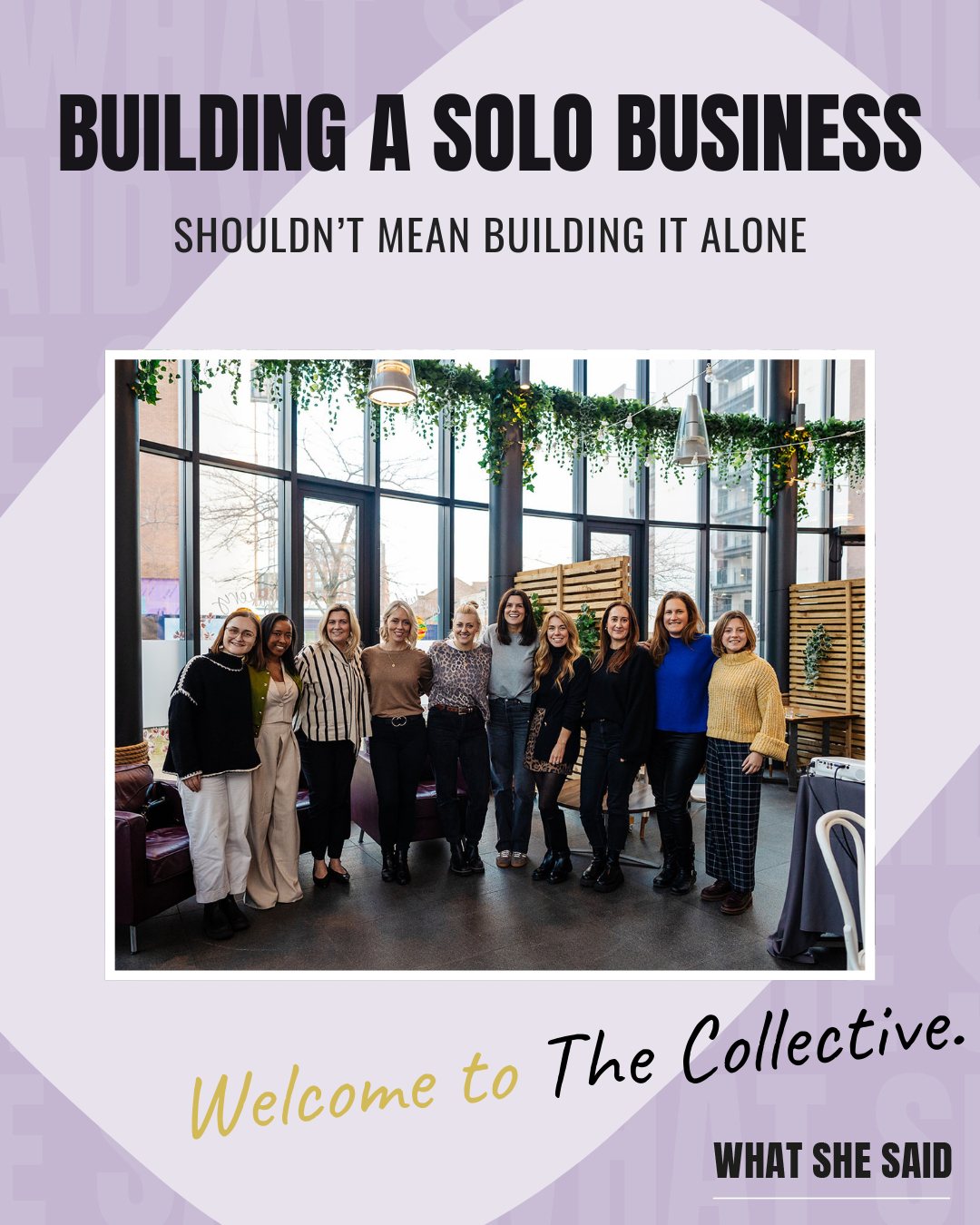📌 START HERE: What is The Collective?
If you are a female freelancer, consultant, or solo founder, you know the reality:
You are holding every decision, every task, and every new idea in your own head.
It’s heavy. And frankly, it’s lonely.
Enter: The Collective.
We are a fiercely supportive community of women building service-based businesses. We exist to give you the clarity, connection, and momentum you need - without the high price tag or the "hustle harder" culture.
Here is what you get when you join (for free):
✨ Community: Access to a network of women who actually "get it."
🛠 Tools & Resources: Practical templates and guides to professionalise your business.
🎓 Grab & Grow: Free access to our monthly virtual workshops on everything from pricing to positioning.
💌 The Newsletter: Straight-talking advice in your inbox.
💬 Connection: Priority access to events and our buzzing WhatsApp group.
💷 Discounts on in person events & Accountability Club
The vibe?
Warm, honest, and practical.
We don’t do corporate jargon. We don’t do toxic positivity.
We figure out what’s not working - and we fix it together.
How to join > Hit the link in bio!
It takes 30 seconds, cost £0, and might just be the best business decision you make this week.
Come and say hello. 👋
#WhatSheSaid #TheCollective #FemaleFoundersUK #WomenInBusiness #CommunityOverCompetition #FreelancerSupport #SoloFounder #LiverpoolBusiness #SmallBusinessLove