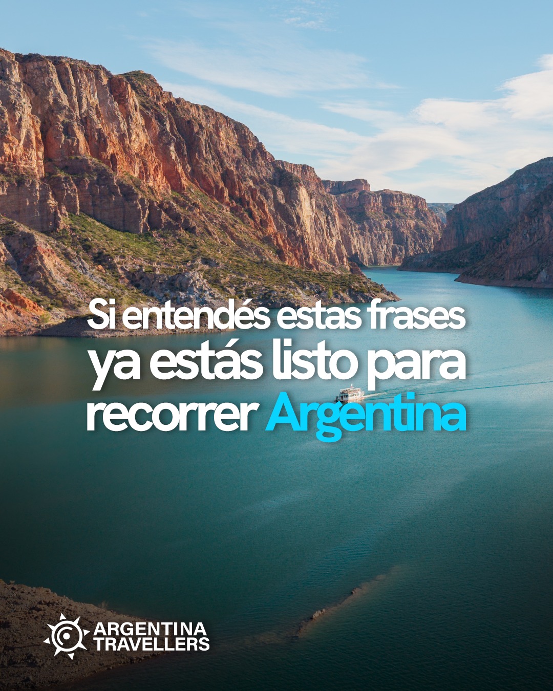 Si entendés estas frases, ya estás listo para recorrer Argentina 🇦🇷❤️
🧉 “Arrancamos con unos mates”
🚌 “Vamos viendo”
🏔️ “Alta vista”
🍷 “Este lugar es un gol”
📍 ¿Cuál te representa más cuando viajás?