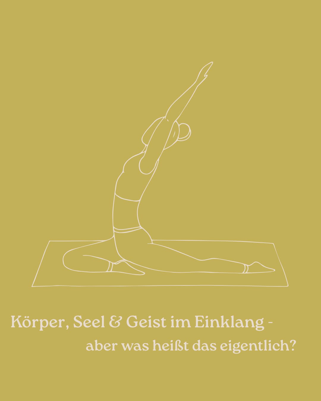Körper, Seele und Geist in Einheit bringen – nicht als Ideal, sondern als Erfahrung.
In meinem Studio darfst du genauso kommen,
wie du gerade bist. 🌿