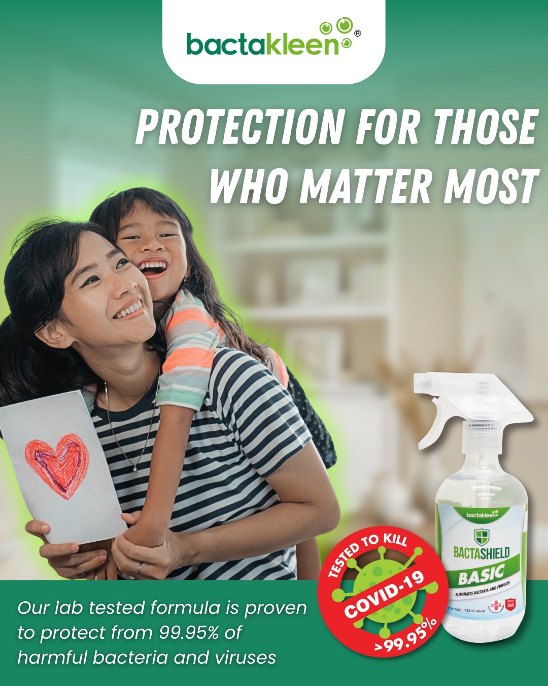 With health cases on the rise keep your family and loved ones safe!
Bactasheildโs alcohol free formula is lab tested and proven to eliminate 99.95% of harmful bacteria and viruses.
Get protected today at: https://tr.ee/iahYOV
#bactasheild #bactakleen #disinfection #handfootmouthdisease #nipahvirus #influenza