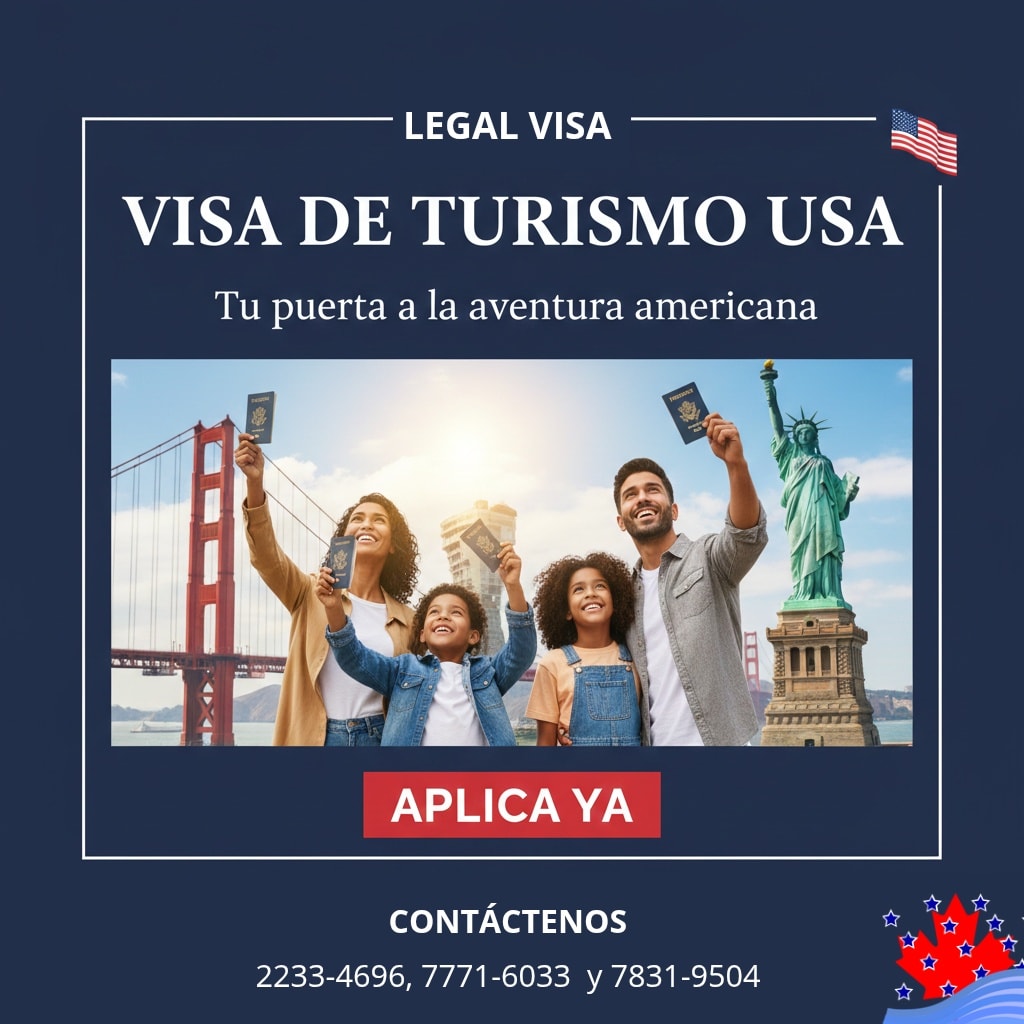🇺🇸 ¿Querés viajar a Estados Unidos? 🌎
¡En Legal Visa Asesoría Migratoria te ayudamos a hacerlo realidad! ✈️
Con nuestra asesoría profesional, tu trámite de visa americana será rápido, claro y sin errores.
Viajar por turismo, visitar a tu familia o cumplir tus metas está más cerca de lo que pensás. 💫
📋 Formularios llenados correctamente
📑 Revisión completa de documentos
🎙️ Preparación para tu entrevista
💬 ¡Escribinos hoy y comenzá tu proceso con confianza!
📲 2233-4696
📲 WhatsApp: 7831-9504 / 7771-6033
📍 Legal Visa Asesoría Migratoria
🔐 Profesionalismo que te abre las puertas a Estados Unidos 🇺🇸