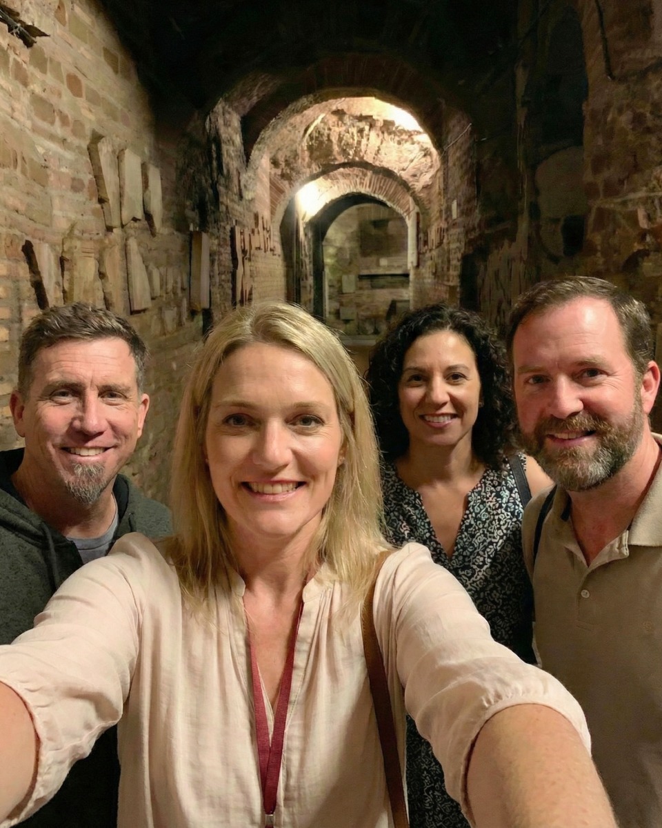 ⛓️🌑 Ready to dive deep into Rome's underground? The Catacombs: The Coolest Underground Tour is your ticket to a world hidden beneath the bustling streets — and no, we’re not talking about the subway!
Explore ancient burial sites where early Christians sought refuge, wander through eerie passageways, and uncover the secrets of Rome’s most fascinating underground network. It’s history, mystery, and chills all rolled into one unforgettable experience.
And here’s a cool fact: it’s always a refreshing 16°C / 50°F down there — literally the coolest tour in Rome!
👣 Small groups mean more spooky fun for you and less waiting around. Our English-speaking guides will keep you laughing (and maybe a little freaked out).
📸 Perfect for those who love a good adventure and want to see Rome from a totally unique angle.
📅 Spots are filling up fast — book your tour today and descend into the cool, cryptic depths of Rome!