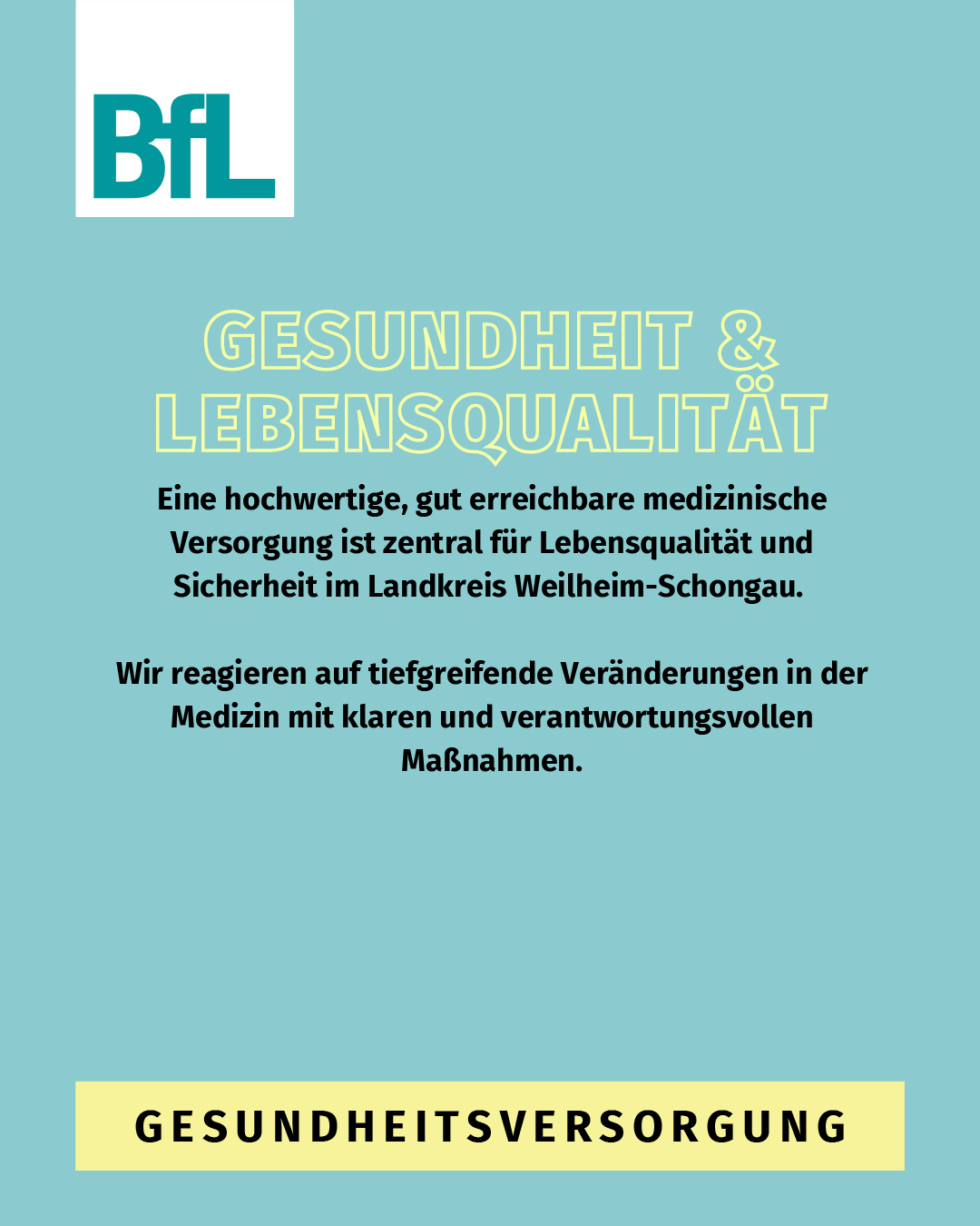 🩺✨ Gesundheit, die sichert
Weilheim-Schongau setzt auf flächendeckende Hausärzte, spezialisierte Zentren und ambulante Versorgung – für hochwertige, verlässliche und gut erreichbare Medizin vor Ort.