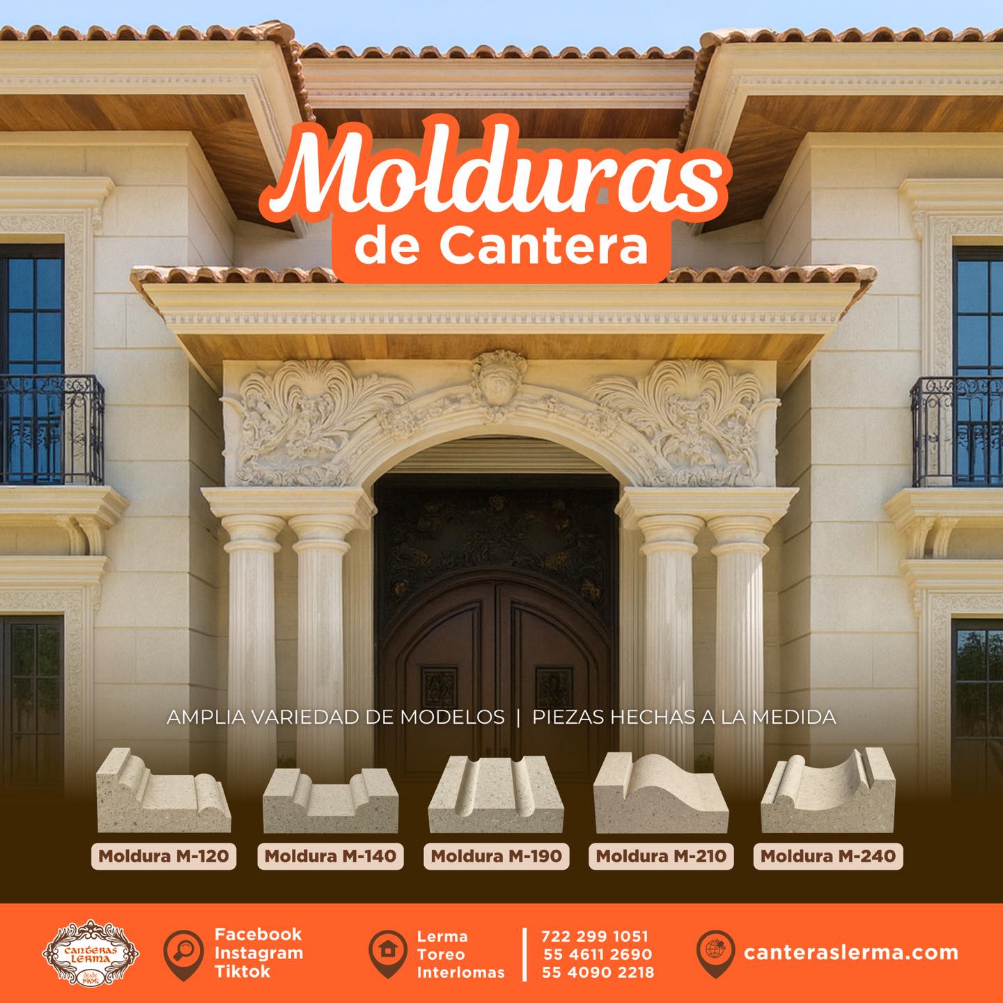 Las molduras de cantera son un detalle discreto pero que hacen toda la diferencia. Conoce todos los modelos que tenemos para tu proyecto. 🧡🏡
📲 https://www.canteraslerma.com
#CanterasLerma #HechoEnMéxico #DiseñoArtesanal #PiedraNatural #Arquitectos #Remodelación #Acabados #Construcción