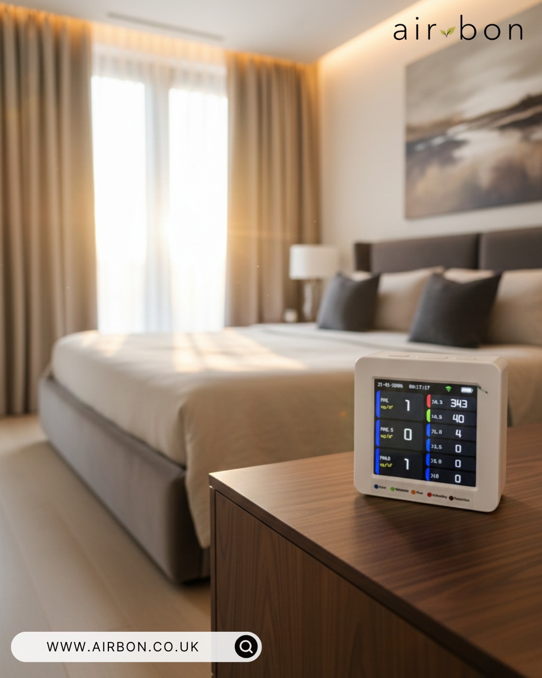 Particles can be measured in two ways: By how heavy they are and by how many are present.
PM1, PM2.5 and PM10 show particle mass.
Particle count shows the number of particles in the air, including vast quantities of ultrafine ones that barely register by weight.
The Airbon Particle Monitor shows both.Because mass alone doesn’t tell the full story and neither does count on its own. Together, they reveal what’s really in your air.
Get yours now at www.airbon.co.uk
