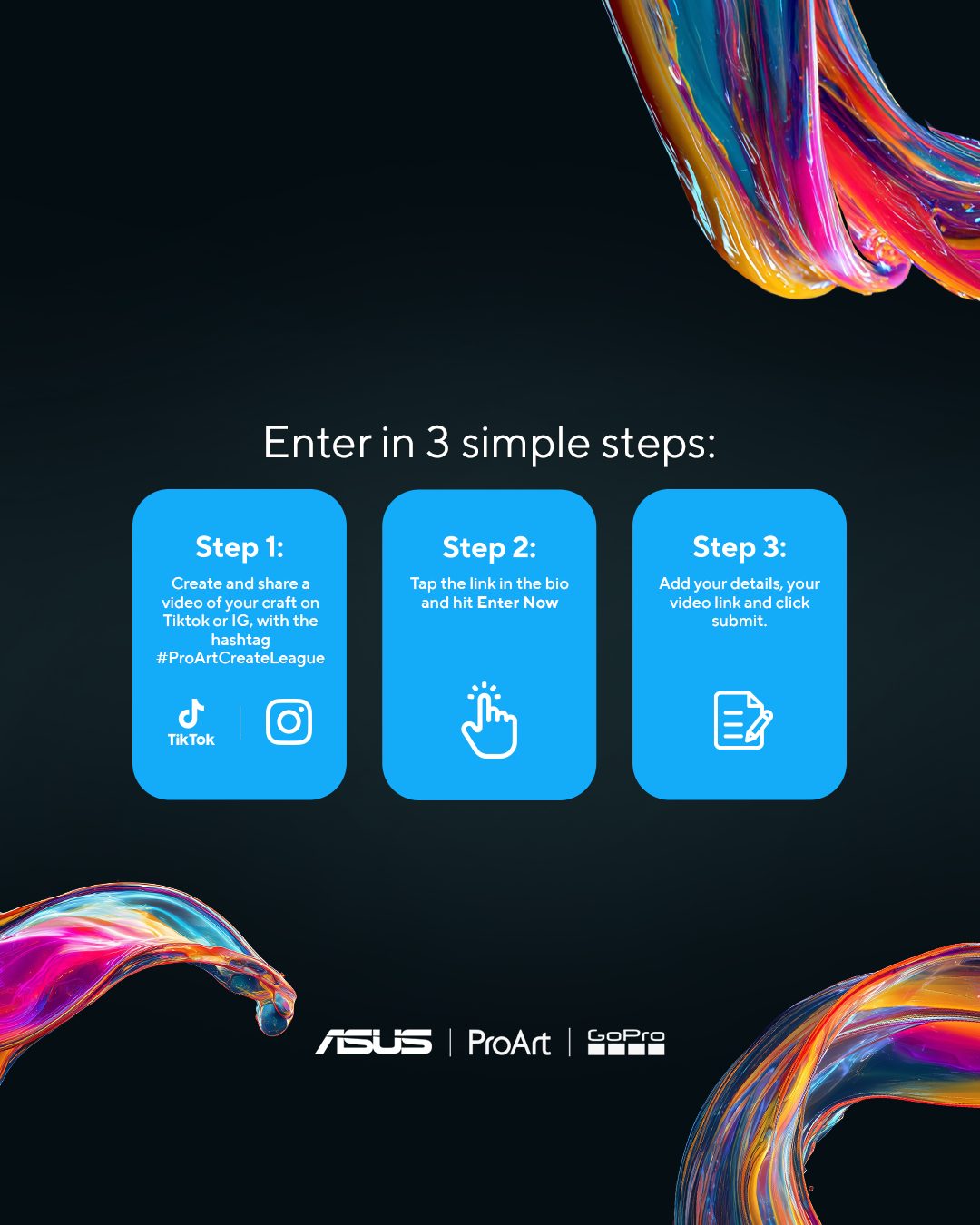 This is your chance to put your work where it belongs, front and centre ✨
The ProArt Create League is built for creators with something to say, something to show, and the drive to go further.
Enter now, link in bio. 🚀