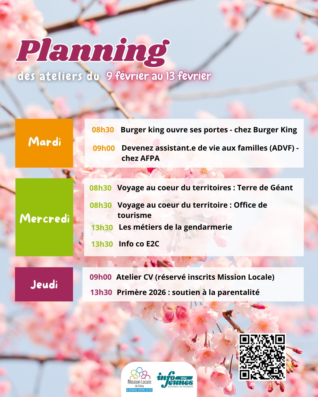 Pour t'inscrire : lien en bio ou via l'app ma mission locale