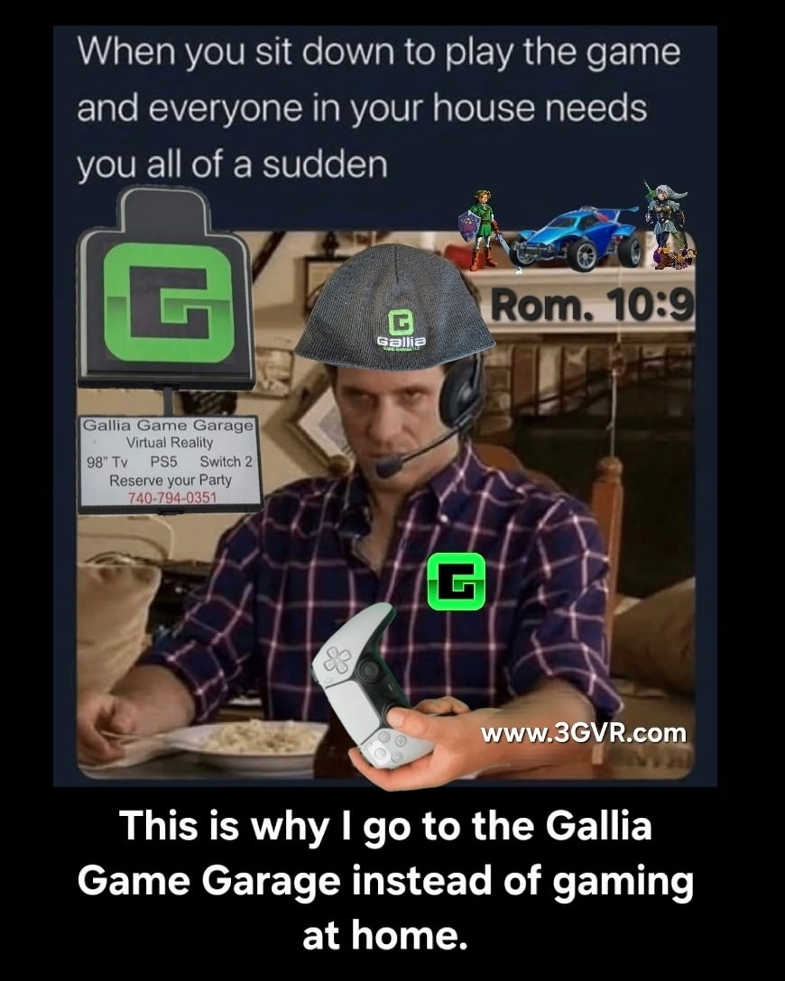 We will be closed this Friday 2/6/2026 due to private parties. That said, If you've got an idea of an event that you'd like to do at Gallia Game Garage, or wanna sponsor a competition. Whatever the idea, reach out to us & we'll work totgether to make it happen.