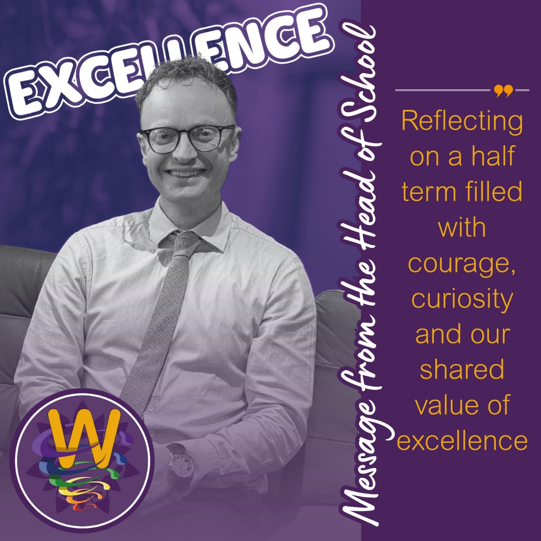 🎉 As we reach the end of another busy and joyful half term at Winyates, it’s been a real pleasure to reflect on the 𝗽𝘂𝗿𝘀𝘂𝗶𝘁 𝗼𝗳 𝗲𝘅𝗰𝗲𝗹𝗹𝗲𝗻𝗰𝗲 seen in everything our children do.
Our recent School Improvement Advisor visit captured this perfectly, noting that “the quality of education across the school remains high, with a consistently strong approach to pedagogy evident in lessons.” This recognition is a huge credit to the 𝗲𝘅𝗰𝗲𝗹𝗹𝗲𝗻𝘁 𝘀𝘁𝗮𝗻𝗱𝗮𝗿𝗱𝘀 set by our staff team and children alike ✍️✨
𝗘𝘅𝗰𝗲𝗹𝗹𝗲𝗻𝗰𝗲 𝗶𝗻 𝗔𝗰𝘁𝗶𝗼𝗻: 🐾 𝗞𝗶𝗻𝗱𝗻𝗲𝘀𝘀 & 𝗥𝗲𝘀𝗽𝗼𝗻𝘀𝗶𝗯𝗶𝗹𝗶𝘁𝘆: Every class took part in workshops with Woodgreen, learning that excellence starts with how we care for others and the animals in our world.
🛶 𝗖𝗼𝘂𝗿𝗮𝗴𝗲 & 𝗥𝗲𝘀𝗶𝗹𝗶𝗲𝗻𝗰𝗲: Year 5 showed 𝗲𝘅𝗰𝗲𝗹𝗹𝗲𝗻𝘁 𝘁𝗲𝗮𝗺𝘄𝗼𝗿𝗸 during their residential to Norfolk Lakes. Whether fencing, canoeing, or tackling the low-ropes, they challenged themselves and built lasting confidence. 🧗♂️💪
🎭 𝗖𝘂𝗿𝗶𝗼𝘀𝗶𝘁𝘆 & 𝗪𝗼𝗻𝗱𝗲𝗿: From the "storytelling magic" of the Robin Hood pantomime to EYFS exploring the icy world of Ernest Shackleton, our children continue to strive for excellence in their creative thinking. Meanwhile, Year 3 have begun their exciting journey into history, launching their new learning all about the Romans with enthusiasm🛡️❄️
Thank you, as always, to our wonderful families for your continued support. We’re incredibly proud of what’s been another half term defined by 𝗰𝘂𝗿𝗶𝗼𝘀𝗶𝘁𝘆, 𝗰𝗼𝘂𝗿𝗮𝗴𝗲, and a 𝘀𝗵𝗮𝗿𝗲𝗱 𝘃𝗮𝗹𝘂𝗲 𝗼𝗳 𝗲𝘅𝗰𝗲𝗹𝗹𝗲𝗻𝗰𝗲. 🌟🙌
Wishing you all a restful break!
.
.
.
#endofhalfterm #headofschool #ExcellenceInAction #gratitude #thankyouforyoursupport #winaytes