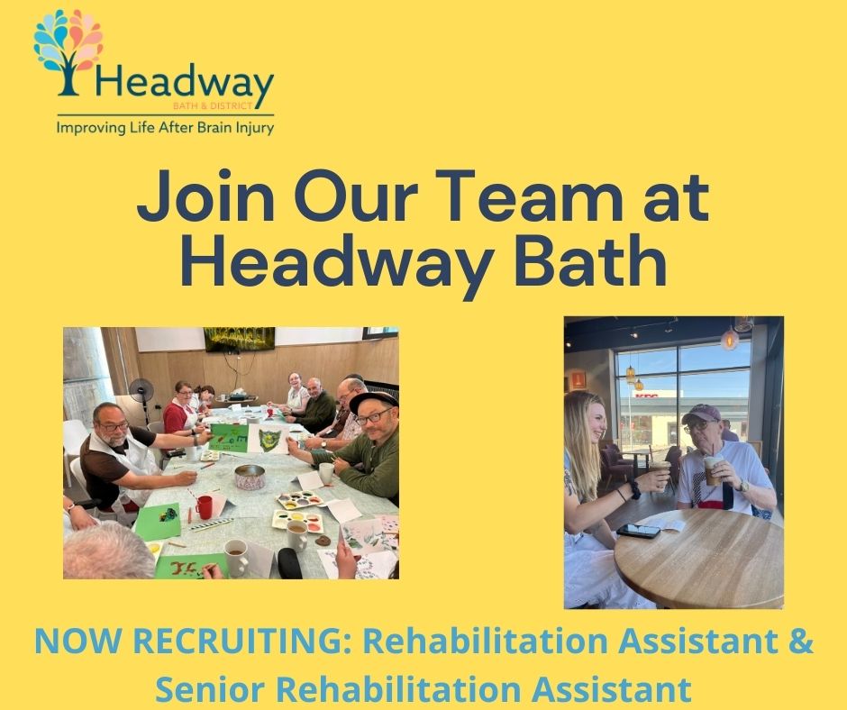 We are hiring! Check out the job adverts on our website
https://www.headwaybath.org.uk/jobs