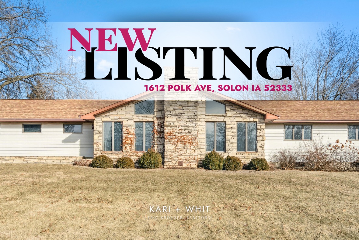 ✨ 1612 Polk Ave, Solon IA | $1,800,000 ✨
🅝🅔🅦 🅛🅘🅢🅣🅘🅝🅖
Discover a rare opportunity to own over 51 acres in the heart of the corridor, where tranquility meets convenience. This stunning Solon homestead features a harmonious blend of beautiful wooded areas, open pastures, and a wonderfully landscaped yard surrounding an expansive ranch home, and 40 x 60 outbuilding.
Step inside to this meticulously crafted, one-owner residence with over 4,800 square feet that exudes charm and quality. The main level showcases a breathtaking great room with abundant windows, vaulted ceilings with custom wood beams, and a striking floor-to-ceiling stone accent wall with fireplace, providing both character and elegance.
Spacious eat-in kitchen equipped with a Sub-Zero refrigerator and freezer, ample cabinetry, and a pantry. Enjoy seamless indoor-outdoor living with sliding doors leading to a nearly 900-square-foot screened-in porch, perfect for relaxing while overlooking the serene backyard.
Additional main level living room complete with two bay windows, a wood-burning fireplace, and a wall of beautiful built-ins, creating a warm and inviting atmosphere. Three generously sized bedrooms on the main level, including a primary suite with its own direct access to the screened-in porch.
Embrace rural serenity surrounded by nature and wildlife, all while being conveniently located near essential amenities including shopping and eating in downtown Solon, Lake McBride State Park with a beautiful 900 acre lake, Bike, walking/running trails, 2 golf courses and much more. This unique property is perfect for those seeking a peaceful retreat without sacrificing comfort. Don’t miss your chance to make this dream property your own.
𝗞𝗔𝗥𝗜 𝗝𝗨𝗛𝗟 | 319-541-3178 | karijuhllkr@gmail.com
.
𝗪𝗛𝗜𝗧 𝗦𝗧𝗢𝗥𝗠𝗘𝗥 | 319-540-0046 | soldwithstormer@gmail.com
.
#kariandwhit #lkriowa #solonacreage #solonhomesforsale #homeforsalesoloniowa #iowacityrealestate #Iowacityrealtors #elyrealestate #johnosoncorealestate #kariandwhitiowacity #swisherrealestatee #solonrealestate #realestatesoloniowa
.
Licensed to sell real estate in Iowa. Lepic-Kroeger, Realtors®
