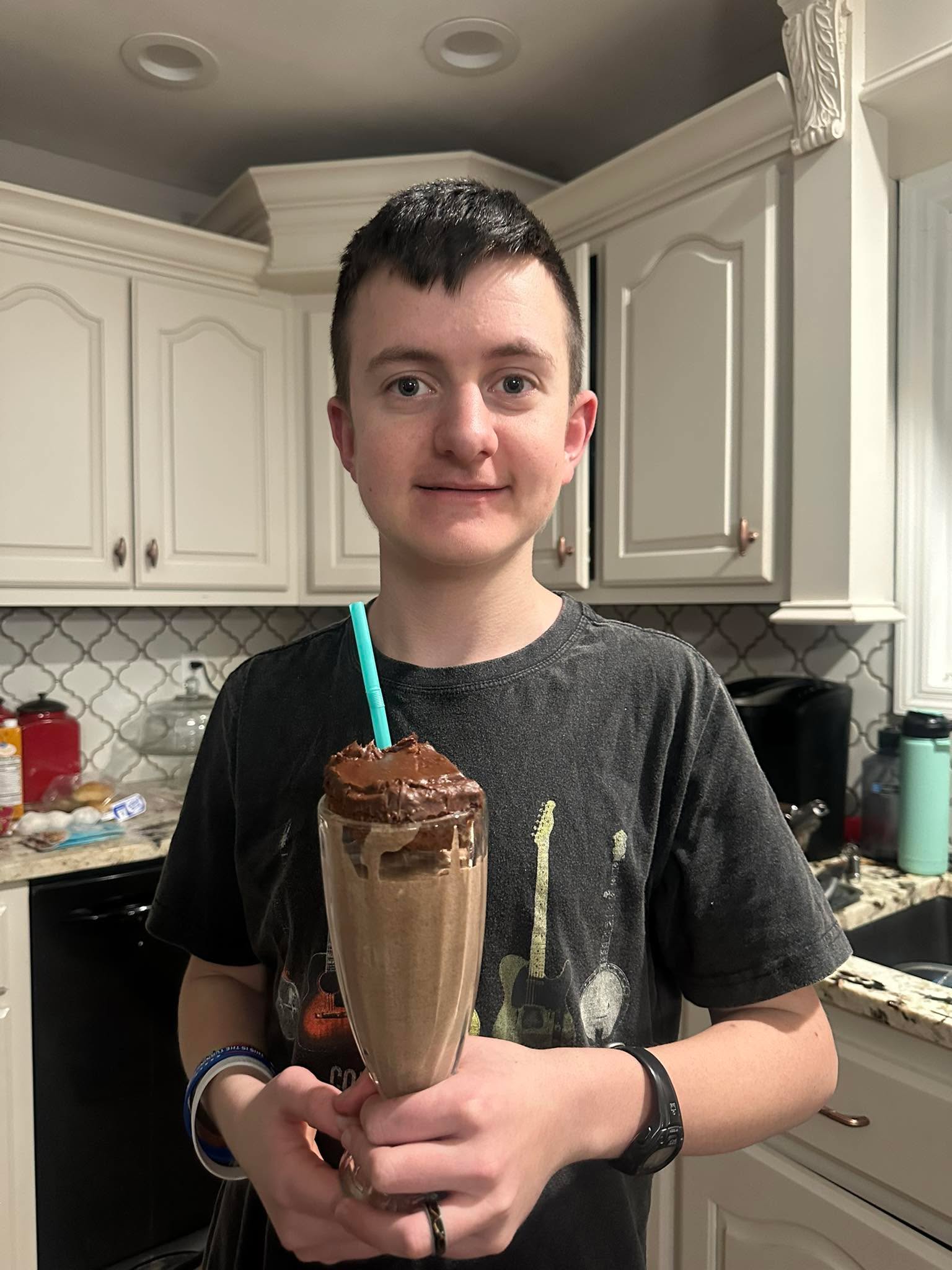 Homemade Chocolate Cake Shake!