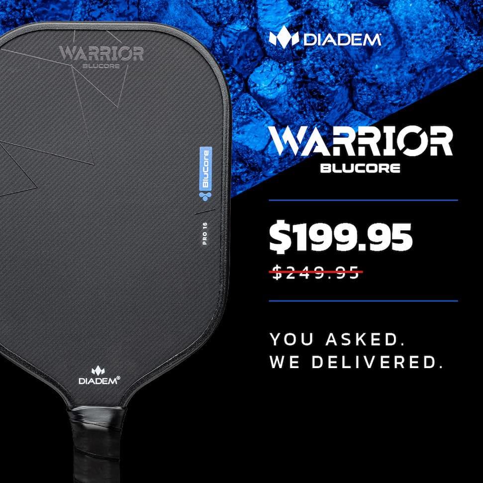Wow!!! Now's your chance to get your BluCore Warrior from 100% Pickled!! #familyowenedandoperated #shopsmallbusiness #shoplocal #fyp #viral #pickleball #pickleball #diadempickleball