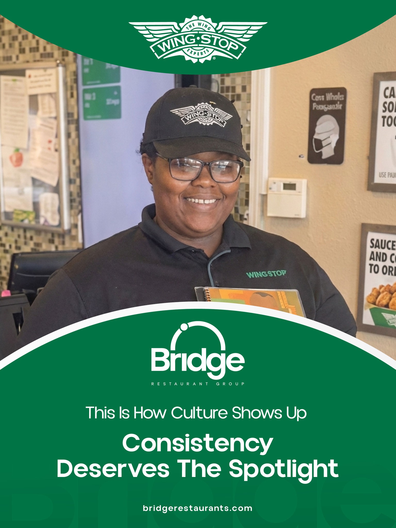 Real culture shows up when people are recognized for how they show up.
Episode 2 of Do Good All the Time celebrates Tiffany by recognizing her with a $150 gift card for the impact she makes every day.
At Bridge Restaurant Group, doing good isn’t extra. It’s expected, appreciated, and celebrated.
This is the kind of place where effort doesn’t go unnoticed.
Looking to be part of our team? https://www.bridgerestaurants.com/growth-opportunities
#DoGoodAllTheTime #TeamRecognition #BridgeCulture #PeopleMatter #EmployeeSpotlight #WorkWithPurpose #RestaurantLife #CultureCounts