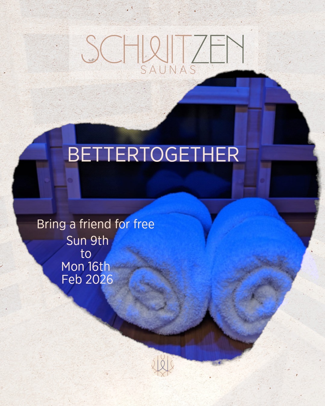 Sit, schwitz, and reset together 🤍
Bring your friend for free 🫶
Book a Sauna With a Friend session between 9th - 16th February, use the code BETTERTOGETHER. Enjoy the warmth, connect. Shared rituals feel different.
Zen and Schwitz ✌
#schwitzensaunas #infraredsaunaperth #WellnessPerth