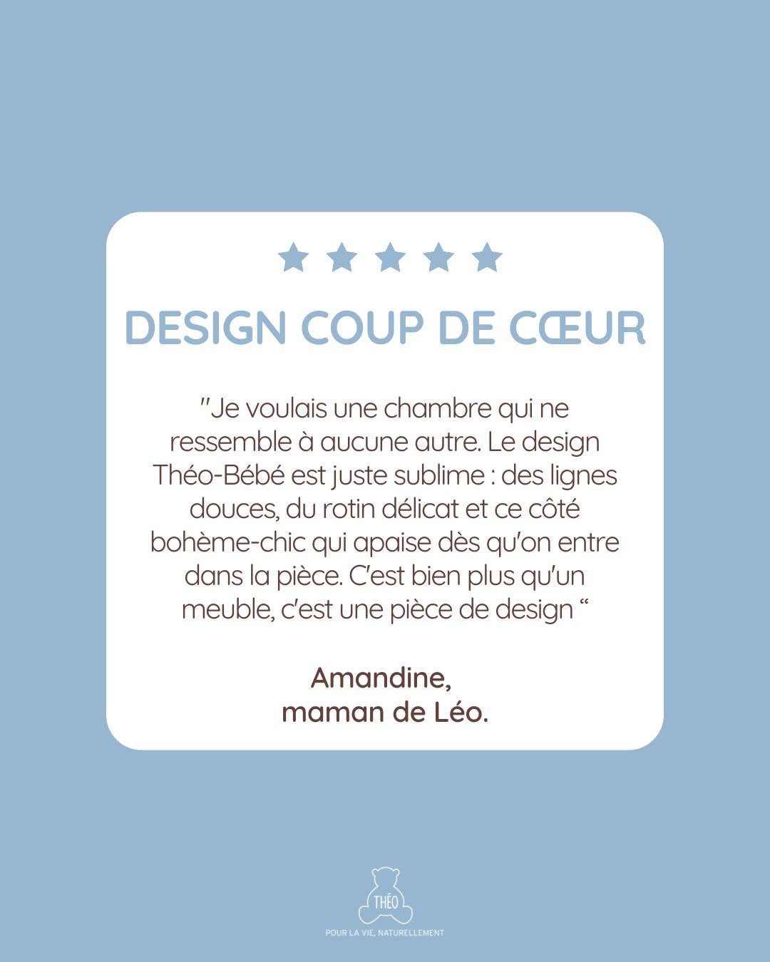 Pour Amandine, la chambre de Léo devait être un sanctuaire de douceur.
Elle a trouvé chez nous cet équilibre parfait :
🎨 Un style unique : Des lignes épurées et du rotin délicat pour une ambiance bohème-chic. 🌿 Le naturel avant tout : La noblesse du bois massif qui apaise dès qu'on entre dans la pièce.
🇫🇷 L'artisanat français : Des finitions soignées pour un rendu digne d'un magazine de déco.
Parce que le beau participe aussi au bien-être de bébé. ❤️
Et vous, quelle collection Théo-Bébé vous fait le plus rêver ? Dites-nous tout en commentaire ! 👇
#theobebe #avisclient #designbebe #chambre #enfant