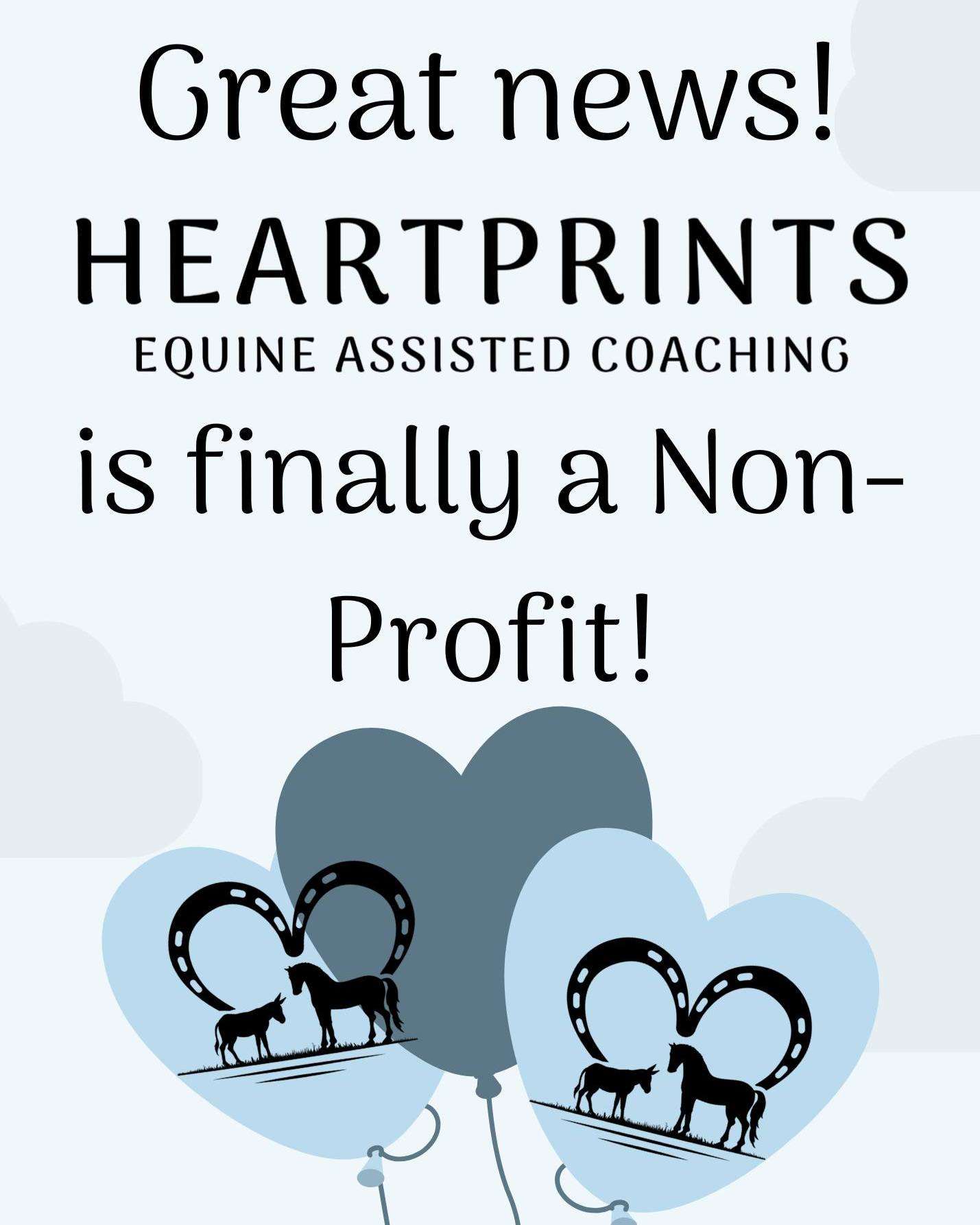We've been sitting on some exciting news and are so excited to announce that Heartprints is officially a 501c3!
Why does that matter? It means that we can accept donations, we now have a Board of Directors, and can sign off on volunteer hours; but ultimately the mission of Heartprints remains the same. We are so excited for this next chapter and can't wait for you to join us!