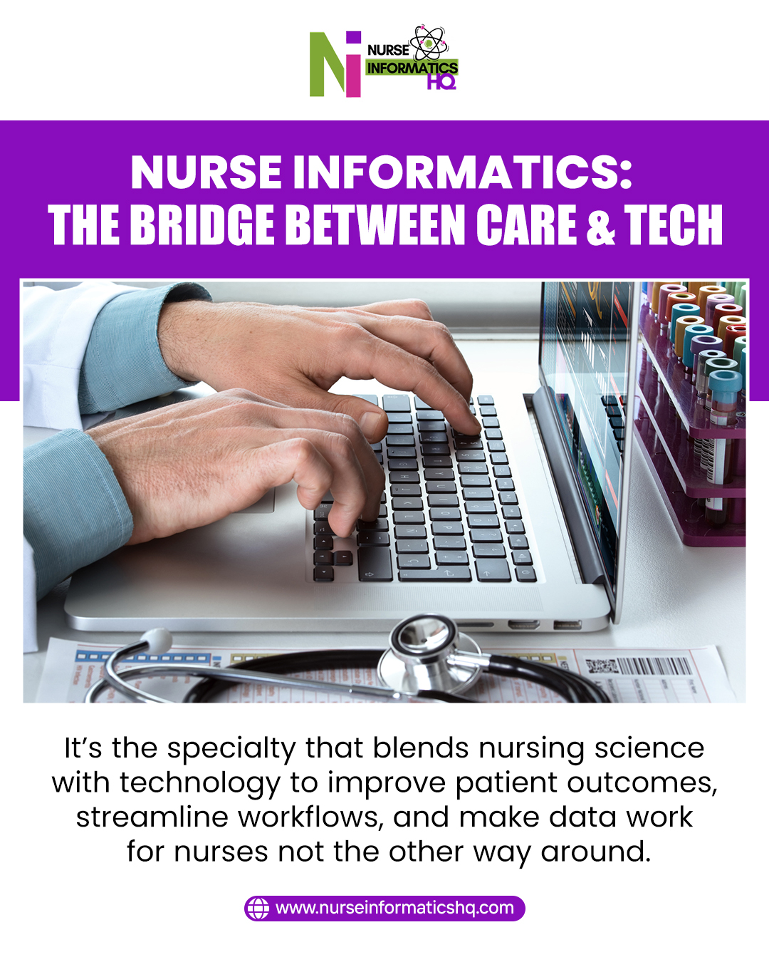 🩺💻 Nurse Informatics: The Bridge Between Care & Tech
Nurse informatics blends nursing science and technology to improve patient outcomes, streamline workflows, and make data work for nurses—not the other way around. It’s where clinical expertise meets innovation.
👉 Learn more at Nurse Informatics HQ: www.nurseinformaticshq.com
#NurseInformatics #HealthcareTechnology #NursesInTech #PatientOutcomes #HealthIT #DigitalHealth