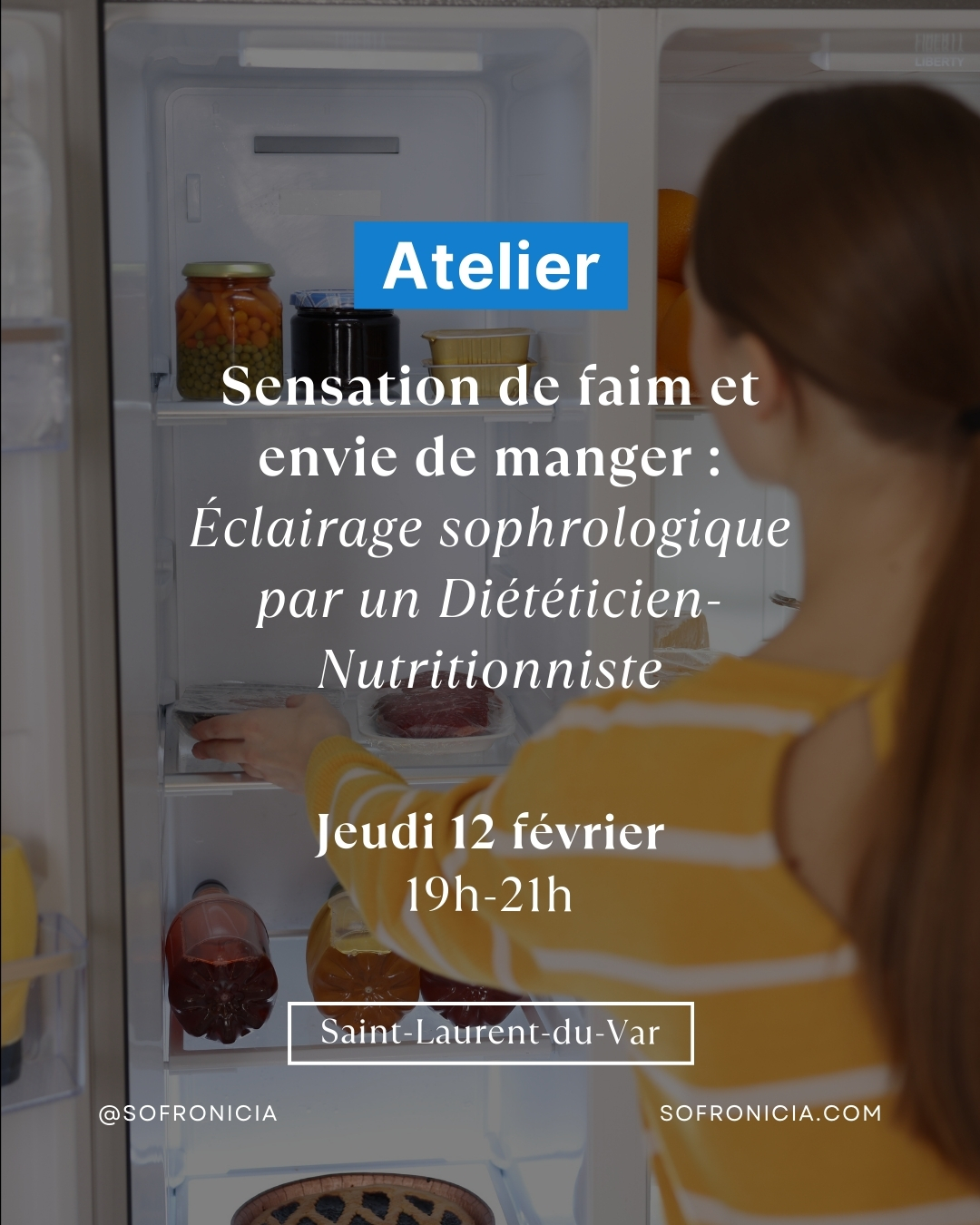 Nous avons le plaisir de vous convier à un atelier autour de la nutrition et de la sophrologie, sur le thème "Sensation de faim et envie de manger : Éclairage sophrologique par un Diététicien-Nutritionniste", le jeudi 12 février à 19h dans les locaux de l'école.
Thibault Allo @allo.sophro.diet, Diététicien-Nutritionniste depuis 20 ans, Sophrologue depuis plus de 15 ans et intervenant dans la formation des futurs sophrologues de l'école Sofronicia, vous propose un double regard sur nos comportements alimentaires à la fois basés sur des fonctionnements cellulaires/corporels et aussi sur des fonctionnements psychiques/émotionnels.
📅 Date : Jeudi 12 février
🕖 Horaire : 19h-21h
📍 Lieu : Sofronicia, 40 boulevard Jean Ossola, 06700 Saint-Laurent-du-Var
💬 Atelier tout public
👉 Tarif : 20€
Inscription :
📧 thibaultallo@gmail.com
📞 06 23 81 19 90
#sofronicia #sophrologienutrition #sophrologiecaycedienne #sophrologienice