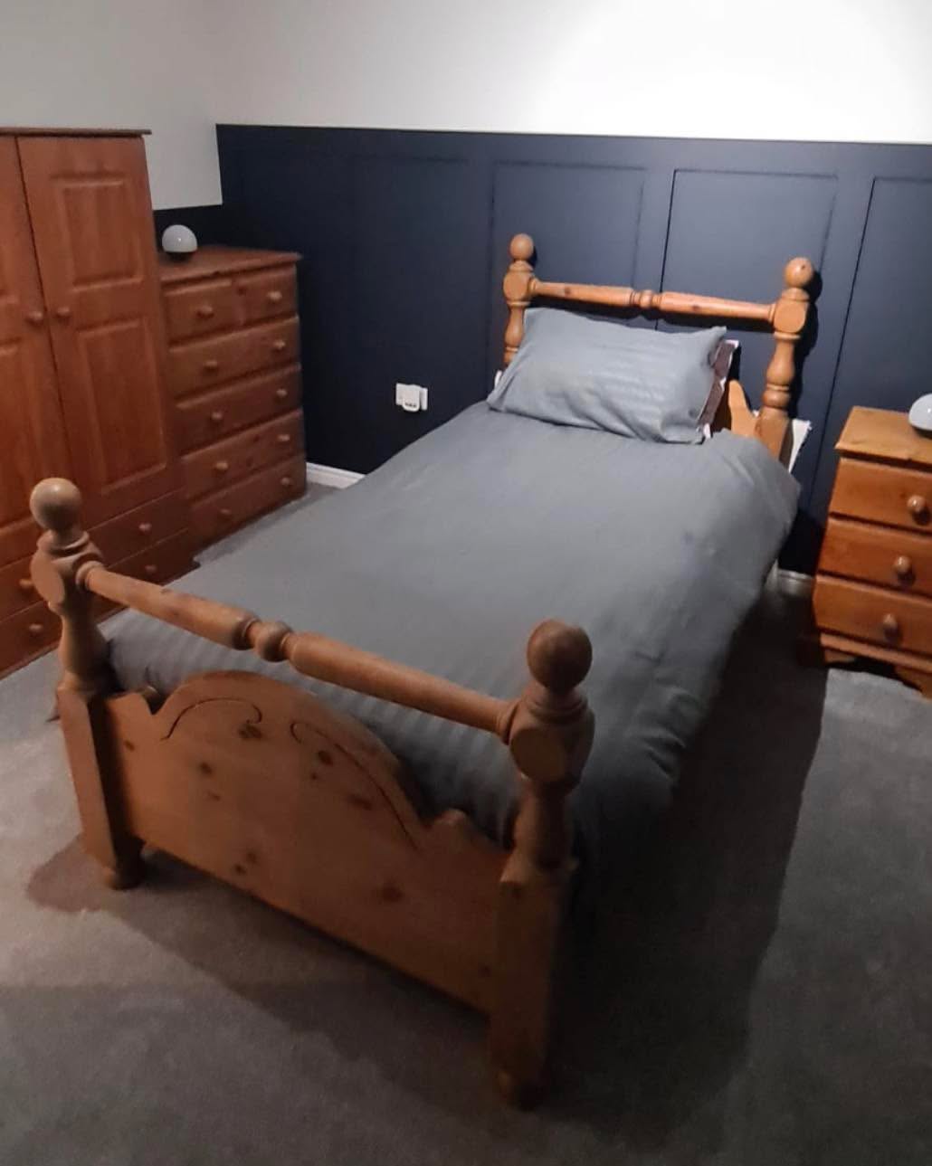 Pine arriving today! Also 2 matching old pine wardrobes