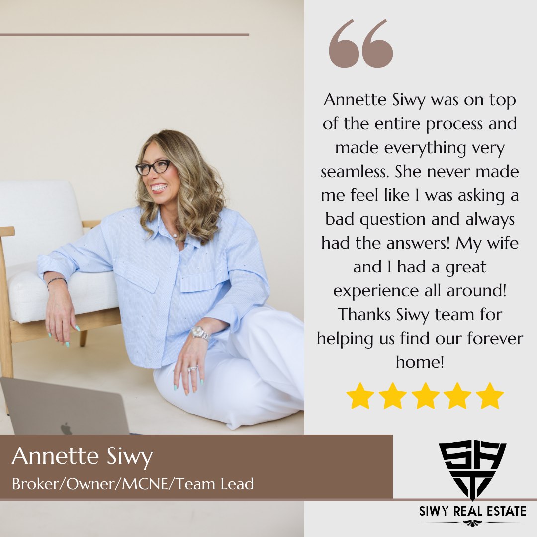 ⭐️ Client love for Annette ⭐️
This review says it all. From start to finish, Annette brings heart, hustle, and serious dedication to her clients. We love seeing her hard work recognized!
Proud to have you at Siwy Real Estate, Annette 👏🏡
#ClientLove #AnnetteDoesItBest #FiveStarAgent #SiwyRealEstate #AgentShoutout #RealtorLife #HappyClients #TeamWins #happyclients #Siwyrealestate #hardworkpaysoff
