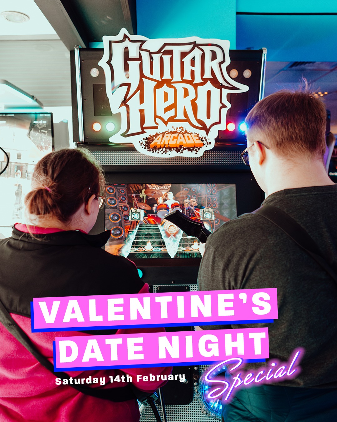 Valentine's Day is just around the corner!
Join us for our Valentine's Day Date Night Special! Get 30 MINUTES OF EXTRA GAME TIME for FREE at 5:30 PM and 7:00 PM on Saturday 14th February, 2026.
🎟️ Enter code MAXLEVELVALENTINE at checkout when purchasing a Freeplay90 ticket online. T&Cs apply.
#arcadegames #gamer #arcade #familyfun #family #thingstodo #farnborough #worcester #bracknell #poole #newbury #swindon #southampton #highscorearcades #newport #newportmums