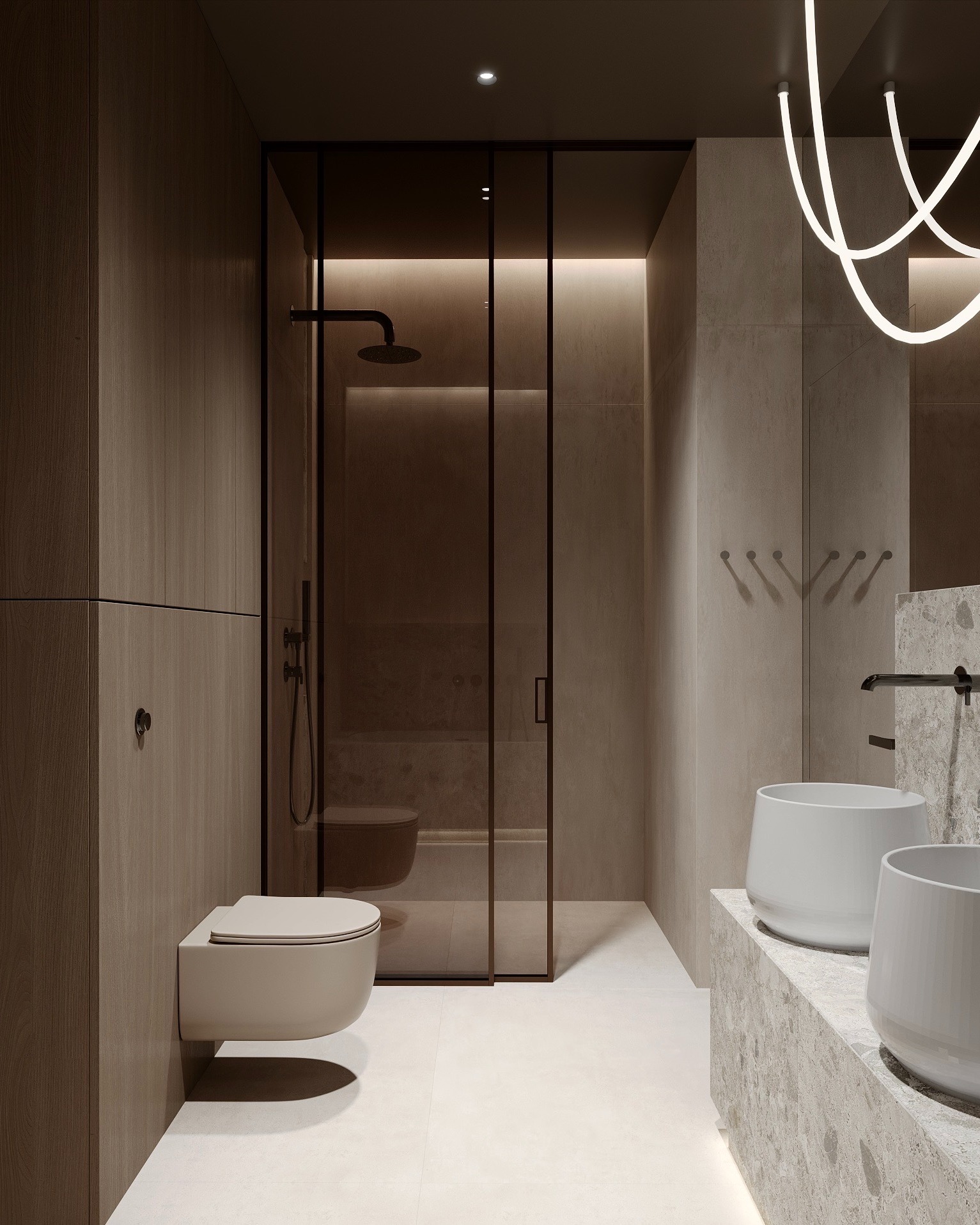 Quiet Gusto to esencja nowoczesnego luksusu:
spokój formy, ciepło materiałów i architektoniczna spójność.
To wnętrze zaprojektowane z myślą o długowieczności estetyki i komforcie życia.
Bez przesady. Bez chaosu. Z klasą.
Jeśli chcesz również zamieszkać w przestrzeni, która otuli Cię spokojem w luksusowym wydaniu — napisz na priv po szczegóły oferty i dostępne terminy.