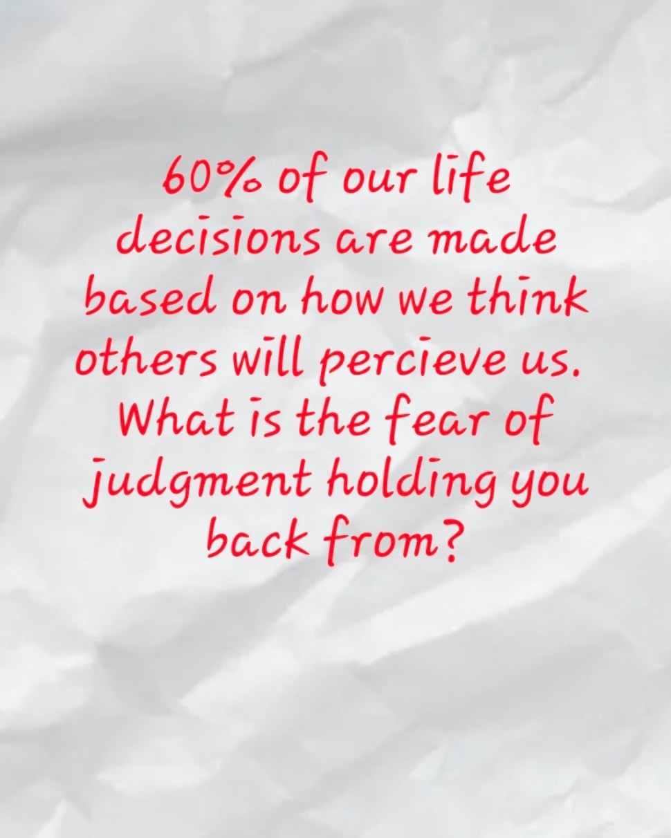 We go through our lives working hard to be accepted by the group. Are you hiding from perceived potential judgement? How far would you go if you didn't allow the fear of judgement hold you back?
#writingtoheal #healingjourney #changeyourlife