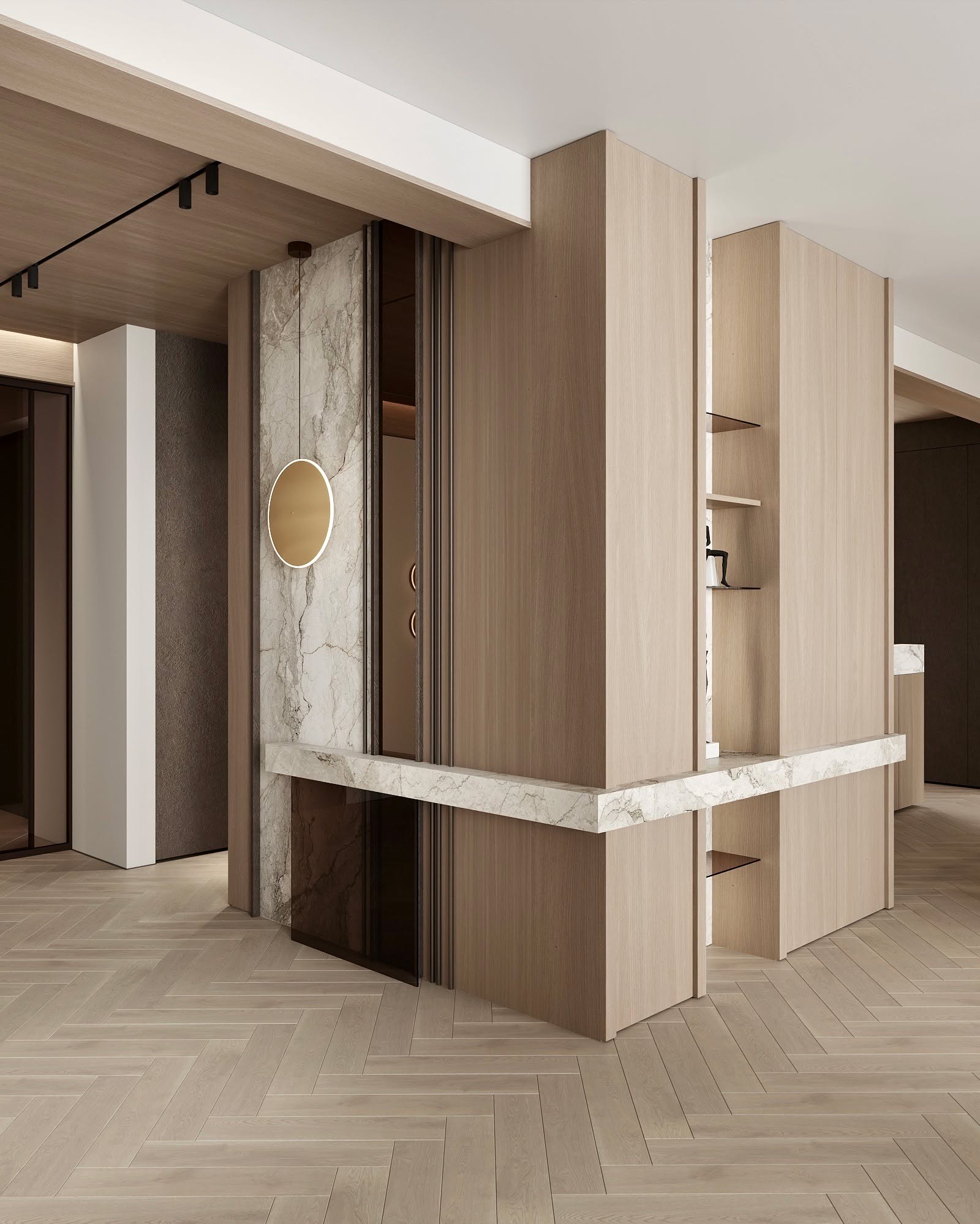 Quiet Gusto to projekt oparty na równowadze: między światłem a cieniem, miękkością a strukturą, luksusem a spokojem.
Naturalne faktury, stonowana paleta barw i precyzyjnie zaprojektowane linie tworzą przestrzeń, która nie przytłacza , tylko harmonizuje codzienność.
To wnętrze, w którym każdy detal ma swoje miejsce i cel.
Jeśli marzysz o takiej estetyce w swoim domu - napisz wiadomość prywatną po ofertę.