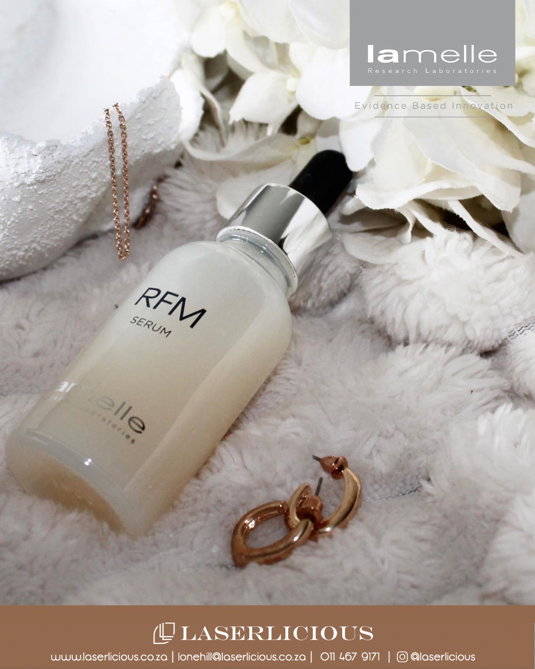 Powerful results, refined skin.
@lamellersa Refirm (RFM) Serum is a high-performance anti-ageing treatment formulated with advanced Stem Cell Conditioned Media and peptides to support firmer, brighter and more youthful-looking skin.
Designed to boost collagen and elastin production, soften fine lines and improve skin tone, with visible results often seen within 28 days - this is intelligent skincare for skin that deserves more ✨
📞 Call Laserlicious on 011 467 9171 / WhatsApp 083 490 9524 / info@laserlicious.co.za to find out more.