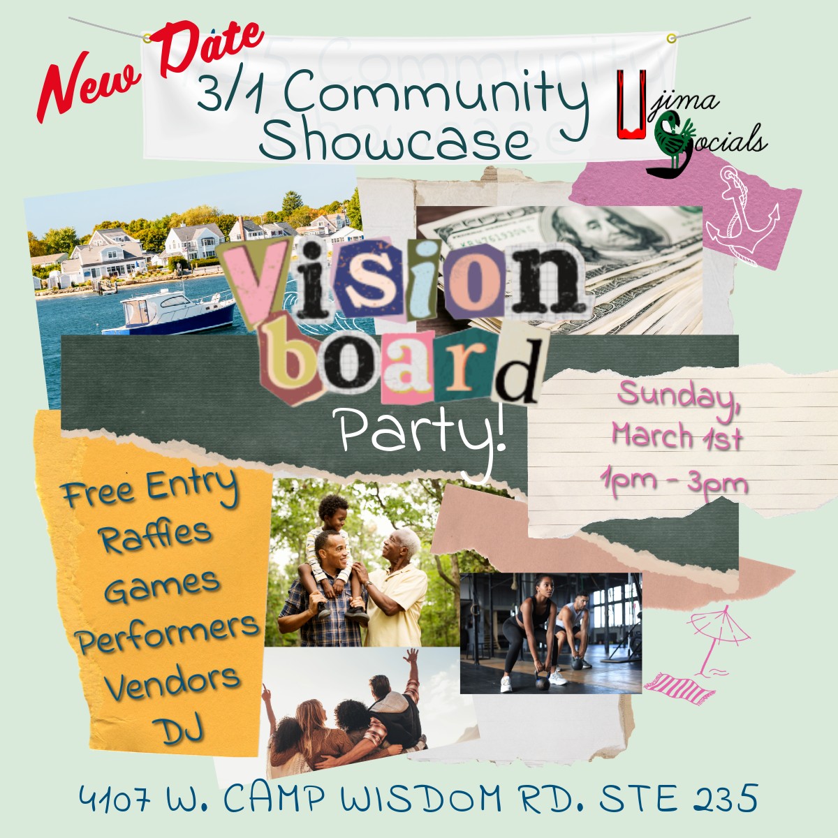 Rescheduling just means you have more time to join. RSVP on our website www.ujimasocials.com
#partytime #dallascommunity #thingstodoindallas #dallasevents