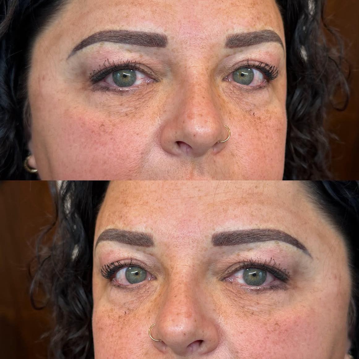 Combo brow boost for some color correcting 😍 This color will fade 30-50% once healed!
Brows by @charmedwards
•
•
•
#pmu #combobrows #vahairstylist #brows #pmua #Charmariesalon