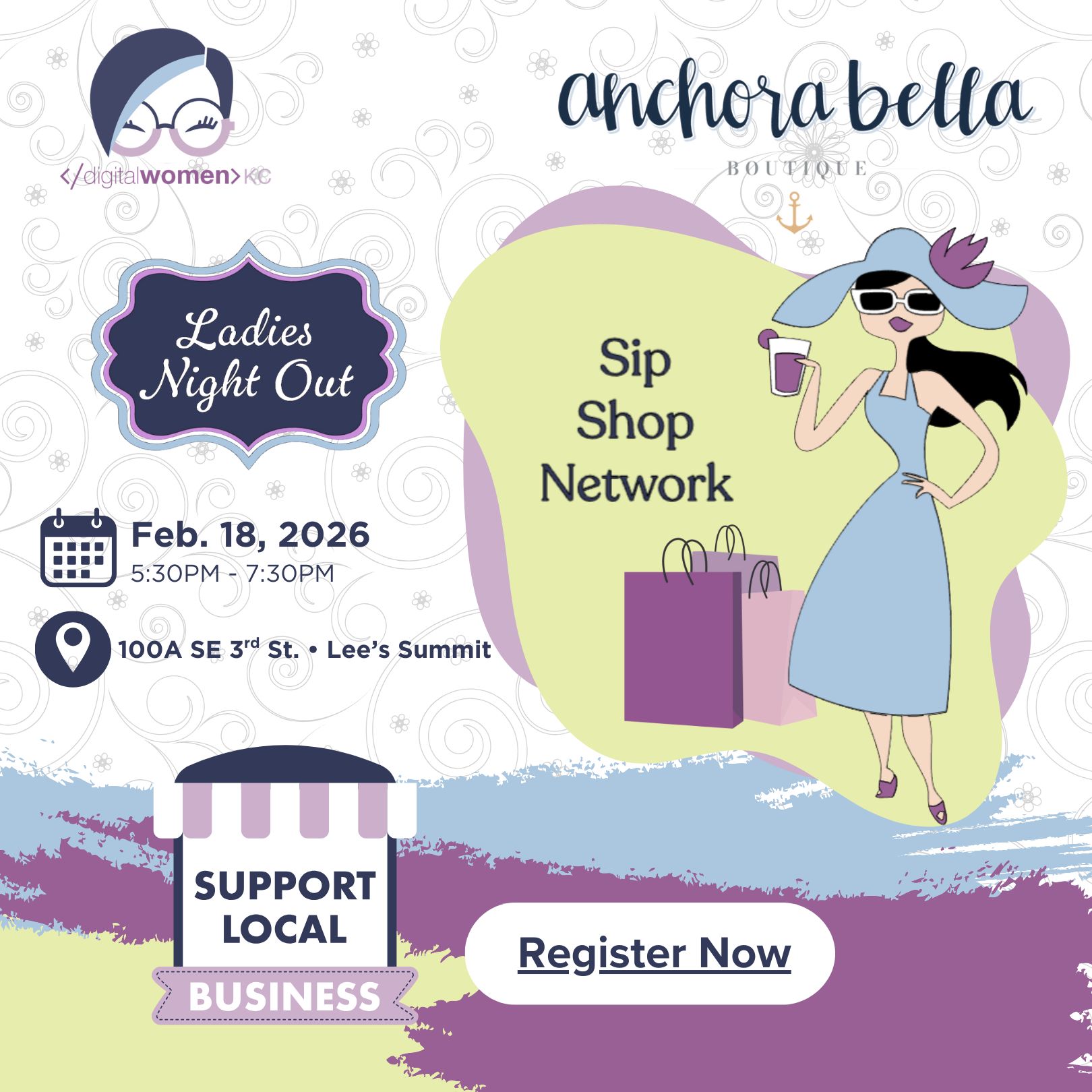Our Sip, Shop, Network event at Anchorabella is just around the corner - ๐๐ฒ๐ฏ๐ฟ๐๐ฎ๐ฟ๐ ๐ญ๐ด๐๐ต! If you haven't signed up yet, there's still time + we have a couple more reasons you don't want to miss this!
๐ ๐ก๐๐ช: Book Giveaway! We're giving away a book written by one of our own members! More details coming soon, but trust us - you'll want to be there to win this.
๐๏ธ ๐ฃ๐๐จ๐ฆ: 15% Off for All Attendees!
Shop your favorite finds and save while supporting local.
Don't let FOMO win - join us for an evening of connection, community, and a little retail therapy!
Link to register: https://www.digitalwomenkansascity.org/events-1/dwkc-night-out-strong-women-smooth-wine-stunning-style
#DigitalWomen #Networking #WomenInBusiness #ShopLocal