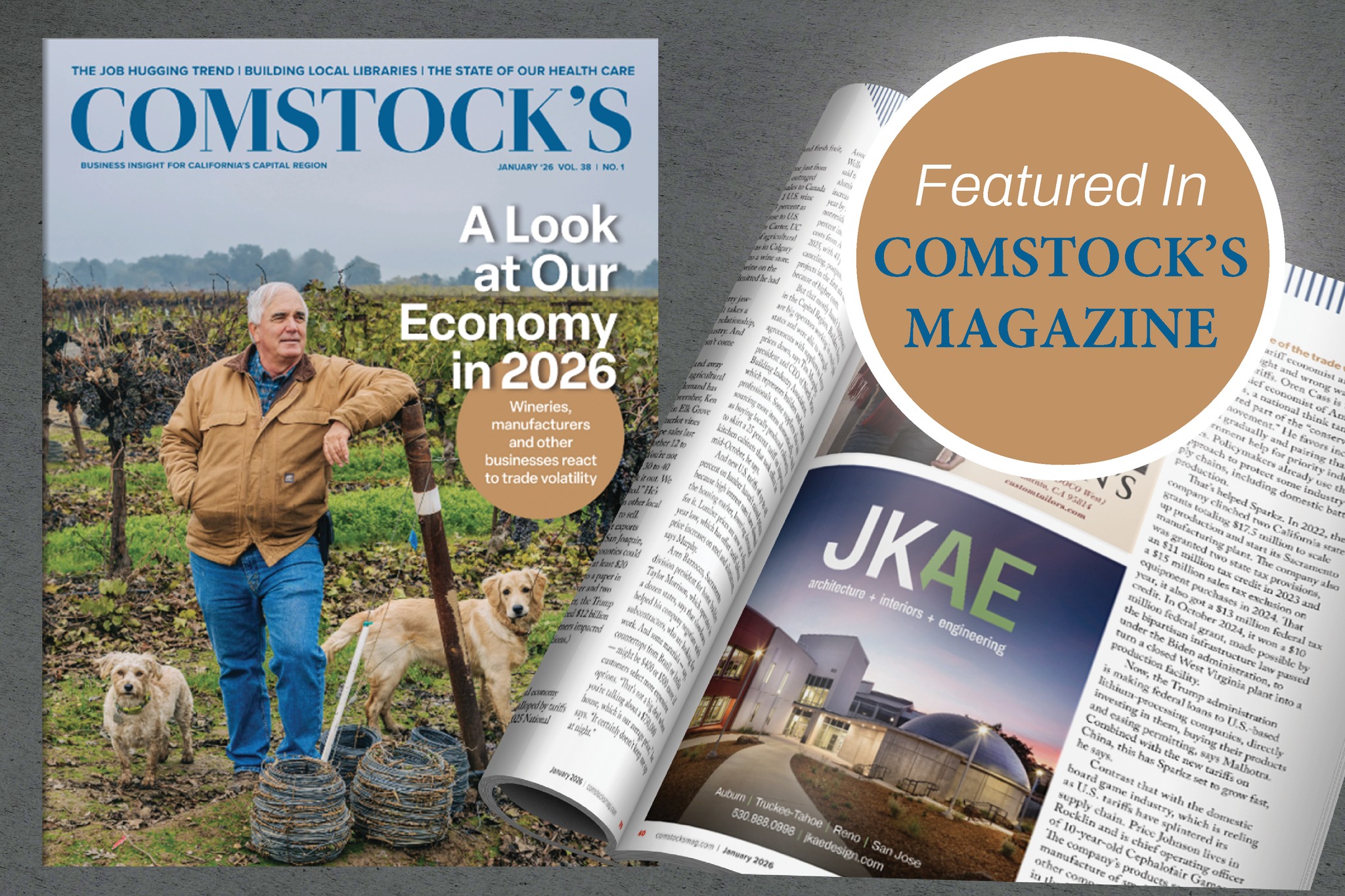 Check us out in the latest issue of Comstock's Magazine — featuring our recently completed Butte College Science Building & Planetarium!
#JKAEDesign #ComstocksMagazine #Architecture #Engineering #InteriorDesign