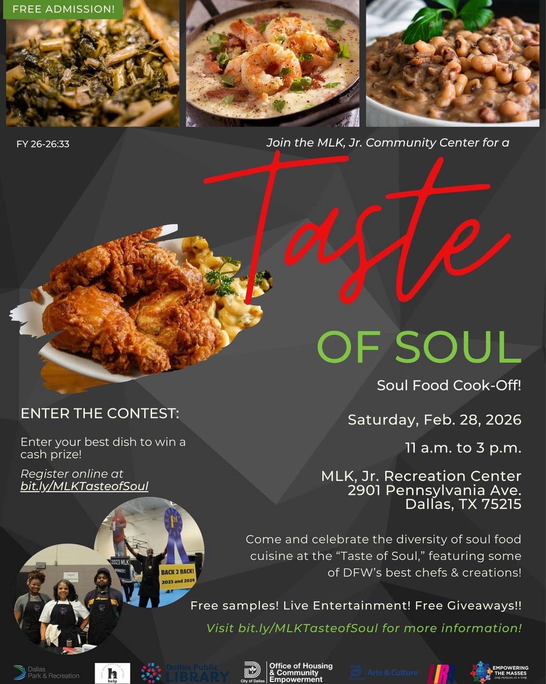 Coming up this Black History Month 🖤✊🏾
Celebrate with Carter’s House and the MLK Center as we honor history, culture, and community through a series of upcoming events.
📅 Add these dates to your calendar
🤝 Bring your family and friends
📍 Join us in the heart of South Dallas
We can’t wait to see you there!
#CartersHouse
#BlackHistoryMonth
#SouthDallas
#MLKCenter
#CommunityLove
CHCares
ServingTheCommunity
BlackExcellence
FamilyAndCommunity
CommunityEvents
TogetherWeServe