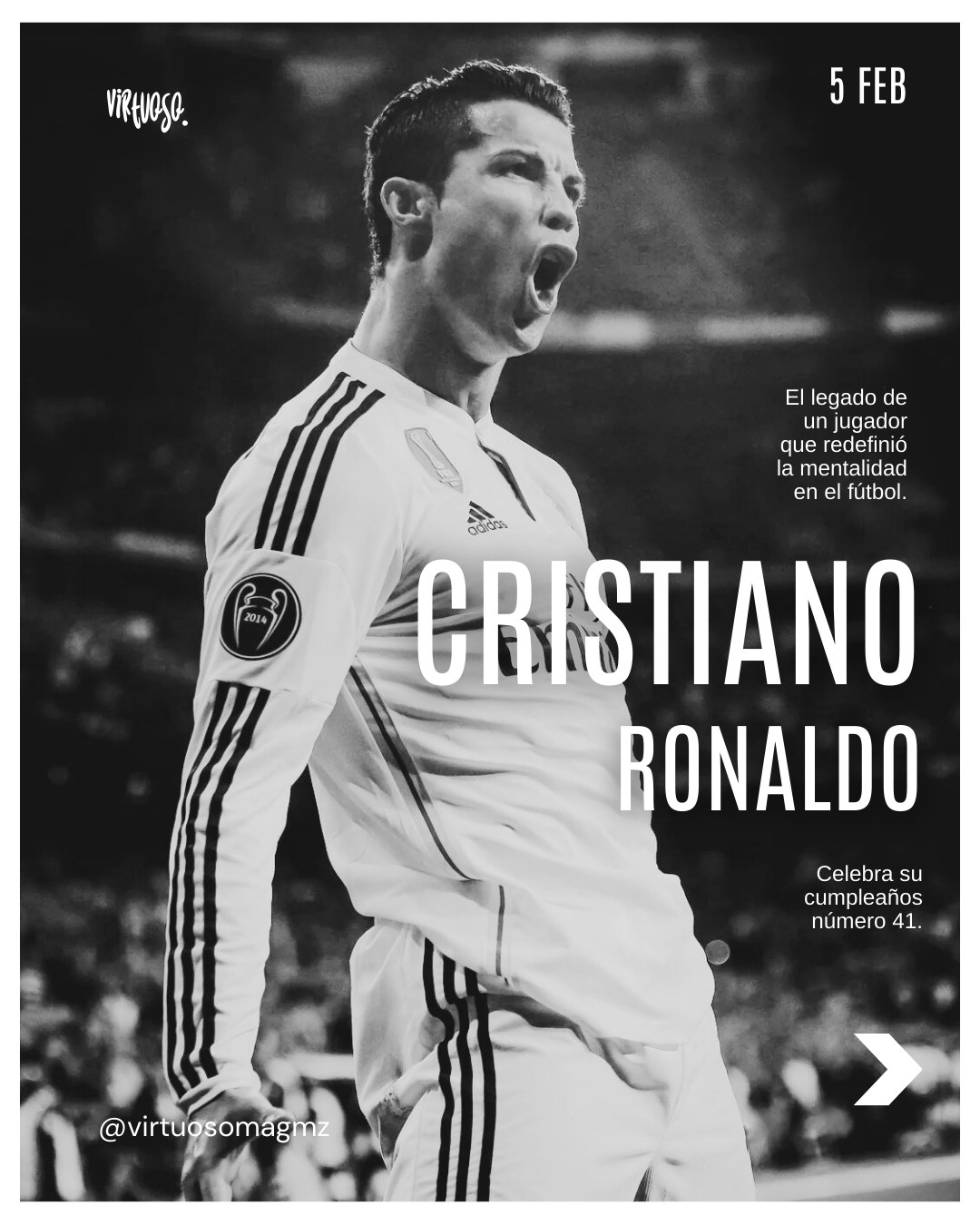 De Madeira para el mundo. ⚽️
Récords, Champions, historia… y un grito que todos conocemos.
Feliz cumpleaños, CR7.
Siuuuuu. 🗣️🗣️🗣️