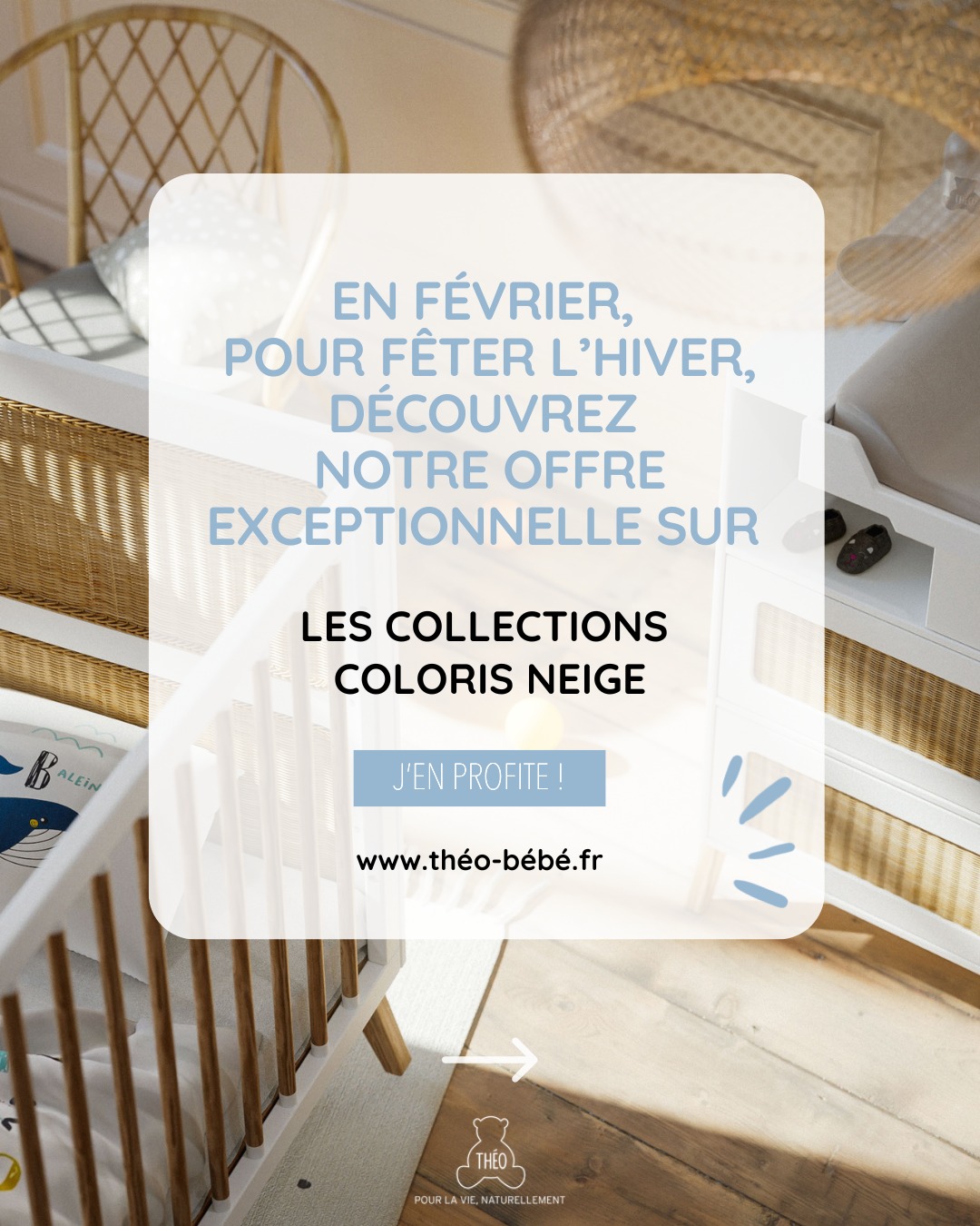 L'HIVER EST MAGIQUE... ET GÉNÉREUX ! ❄️✨
En février, on célèbre la douceur du coloris Neige sur nos collections phares : Océania, Nami et Marélia. 🕊️
Parce qu'on sait que l'arrivée de bébé se prépare avec soin, on a décidé de vous gâter :
✅ Un Kit Évolutif OFFERT pour tout achat de lit 120cm ou 140cm.
✅ Une Box à Langer OFFERTE pour tout achat de commode.
✅ LE TOTAL LOOK : Kit + Box offerts pour l'achat d'une chambre complète !
C’est le moment idéal pour offrir à votre petit trésor un mobilier durable qui grandira avec lui. 👶
👉 Rendez-vous en bio pour découvrir les collections Théo Bébé !
#puericulture #chambreBebe #offreexceptionnelle #designfrancais