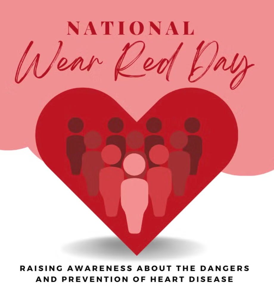 Wear your favorite red on Sunday, February 8th, in support of National Heart Health Month. This is an important awareness event, as heart disease remains a leading killer in the country - yet studies show that 80% of cases can be prevented.
Five steps to help prevent a heart attack are 1) eat healthily, 2) get active, 3) stop smoking, 4) achieve a healthy weight, and 5) take medications as prescribed.
Come to Christ Church this Sunday in your favorite red items, and whether or not you can make it, be sure to email Chris a photo of you in your red so he can include you in the 2026 Wear Red for Heart Health photo collage. Email them to communications@christchurchcolumbia.org
#wearredday❤️ #WearRed #hearthealth #raiseawareness #raiseawarenesstogether #episcomd #howardcounty #HowardCountyMD #hocomd
