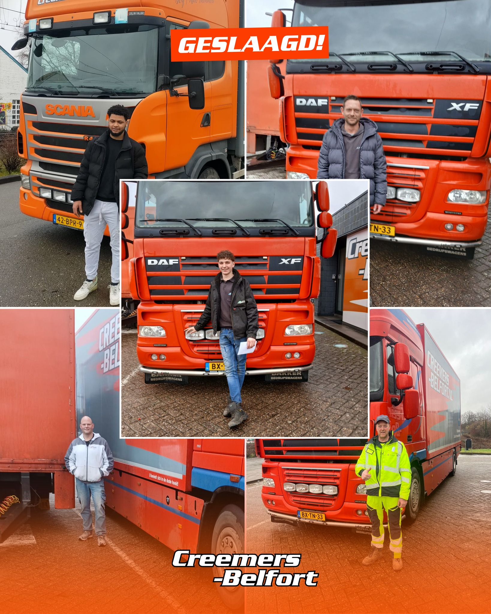 ๐๐๐ฆ๐๐๐๐๐ ๐
Gefeliciteerd Bibi Kibreab met CE, Danny Dormans met C, John Daenen met CE, Peter Stals met C en Max Vanmeulenbrouk met C! ๐ Veel veilige kilometers gewenst! ๐
โโ
๐ป Bekijk onze website via www.creemers-belfort.nl
๐ Vragen? Bel/WhatsApp ons op +31 6 25 34 26 57
๐ผ๐ช๐ฉ๐ค - ๐ฝ๐ง๐ค๐ข๐๐๐๐ฉ๐จ -