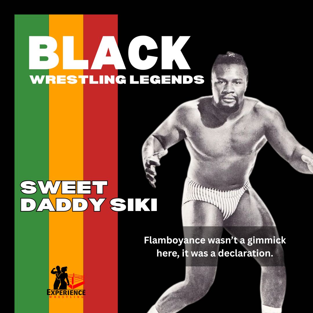 Each day this month, we’re highlighting an influential Black figure in professional wrestling history.
Today's feature, Sweet Daddy Siki, was know for his unique style. Flamboyance wasn't a gimmick here, it was a declaration.
Visit the link in our bio or www.experiencewrestling.com/black-wrestling-legends , for deeper context and a classic match connected to today’s spotlight.
This is part of the lineage.
Article Link: https://www.newspapers.com/article/the-expositor-sweet-daddy-the-tough-gu/190775223/