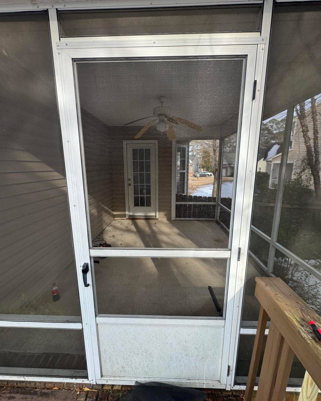 A fresh screen makes a big difference.
Swapped out a worn, torn screen on this customer's storm door today, and the upgrade is immediate - cleaner look, smoother function, and no more bugs sneaking in. Small fixes like this keep your home feeling cared for without breaking the flow of your day.
If your screen door has rips, sagging mesh, or a loose spline, I can get it tightened up and looking right again.
Taskline Home Services
Quality repairs. Local service. Done right.
#TasklineHomeServices #FayettevilleNC #HopeMillsNC #Handyman #HomeRepairs #ScreenDoorRepair #ScreenReplacement