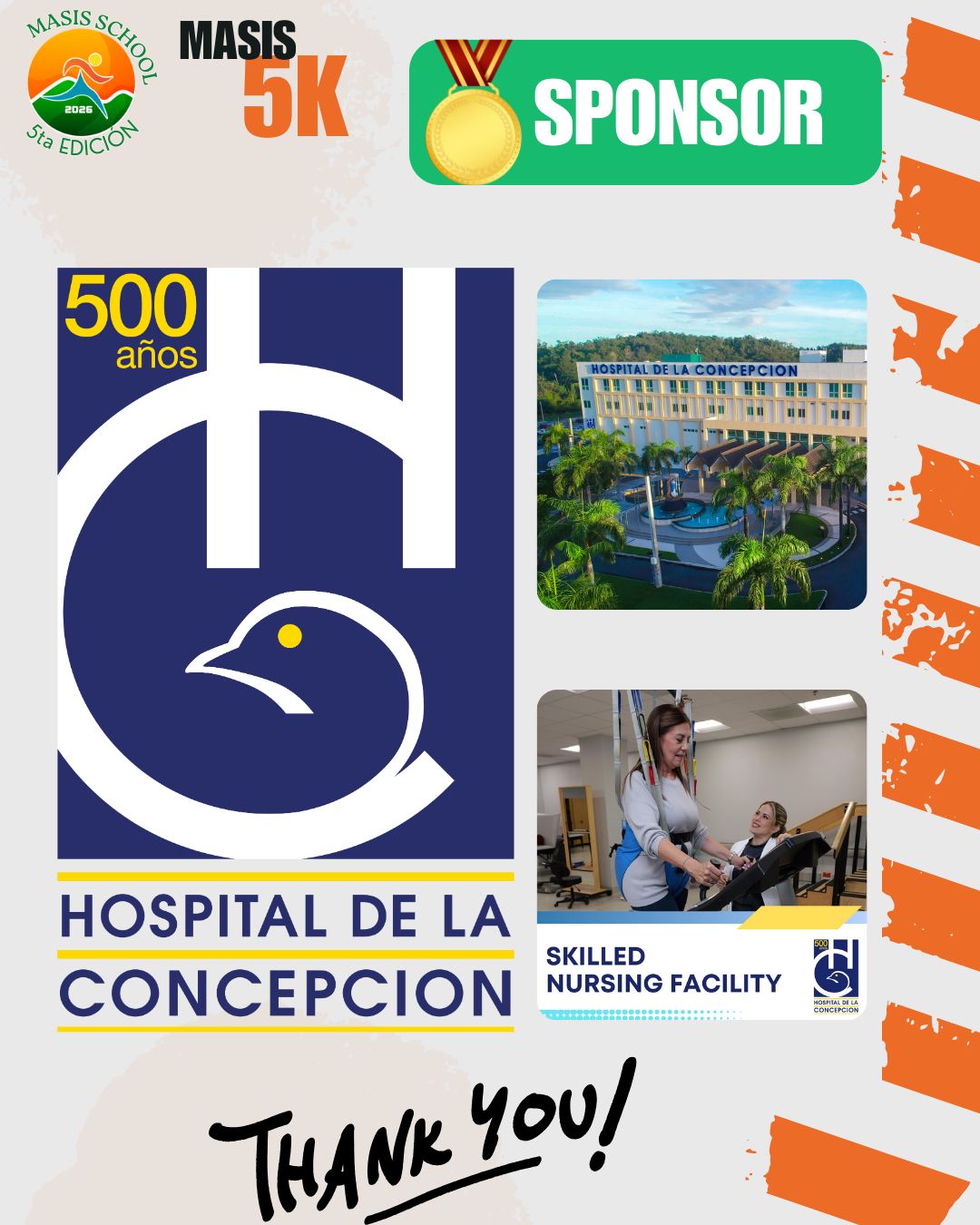 💚🏅 Gold Sponsor Spotlight 🏅💚
Agradecemos profundamente al Hospital de la Concepción, Auspiciador ORO del MASIS 5K 🏃♀️🏃♂️💚
Ubicado en San Germán, el Hospital de la Concepción es una institución comprometida con la salud, el bienestar y la atención de calidad para nuestra comunidad. Su respaldo al MASIS 5K refleja un firme compromiso con el desarrollo integral de nuestros estudiantes y el fortalecimiento de nuestras facilidades deportivas 🏥🟢💚
📍 Hospital de la Concepción
📌 San Germán, Puerto Rico
📞 787-892-1860
🟢 ¡Las inscripciones del MASIS 5K siguen abiertas!
📅 El MASIS 5K se celebrará el 12 de abril y cada inscripción contribuye a mejorar nuestras facilidades deportivas y a seguir desarrollando las destrezas atléticas de nuestros estudiantes 💚🏟️
🔗 Regístrate aquí:
https://my.raceresult.com/374274/registration
¡Gracias al Hospital de la Concepción por apoyar a MASIS, a nuestros estudiantes y a The Green Machine! 💚🙌
#MASIS5K #GoldSponsor #HospitalDeLaConcepcion 💚
#TheGreenMachine #MASISGriffins #Griffins 🟢💚