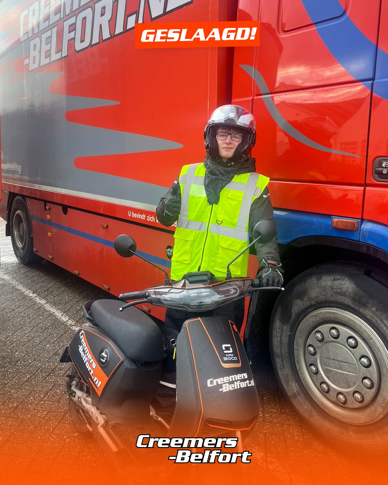 ๐๐๐ฆ๐๐๐๐๐ ๐
Gefeliciteerd Siep Vleugels. In รฉรฉn keer geslaagd voor je bromfietsrijbewijs! ๐ต Veel veilige kilometers gewenst! ๐ค
โโ
๐ป Bekijk onze website via www.creemers-belfort.nl
๐ Vragen? Bel/WhatsApp ons op +31 6 25 34 26 57
๐ผ๐ช๐ฉ๐ค - ๐ฝ๐ง๐ค๐ข๐๐๐๐ฉ๐จ - ๐๐ค๐ฉ๐ค๐ง - ๐๐๐ญ๐ - ๐๐ง๐๐๐๐ฉ๐ฌ๐๐๐๐ฃ - ๐ฝ๐ช๐จ - ๐๐๐๐ฉ๐ง๐ช๐๐ - ๐พ๐ค๐๐ 95