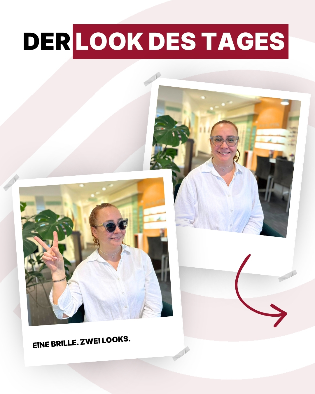 Der Look des Tages✨
Katharina war das erste Mal bei uns – und was sollen wir sagen: Es war eine sehr coole und witzige Beratung mit Top-Ergebnis😄🙌
Sie war sofort in die einzigartige Cazal-Brille verliebt😍 Ein echter Volltreffer!
Mit ihren Wellness-Brillengläsern Photofusion in Grau von Carl Zeiss ist sie perfekt ausgestattet – ideal für den Alltag und die Arbeit in der Nähe 👓😎
🙌Vielen Dank, Katharina, und ganz viel Spaß mit deiner neuen Brille! 👓✨
#bauroptik #carlzeiss #cazal #optiker