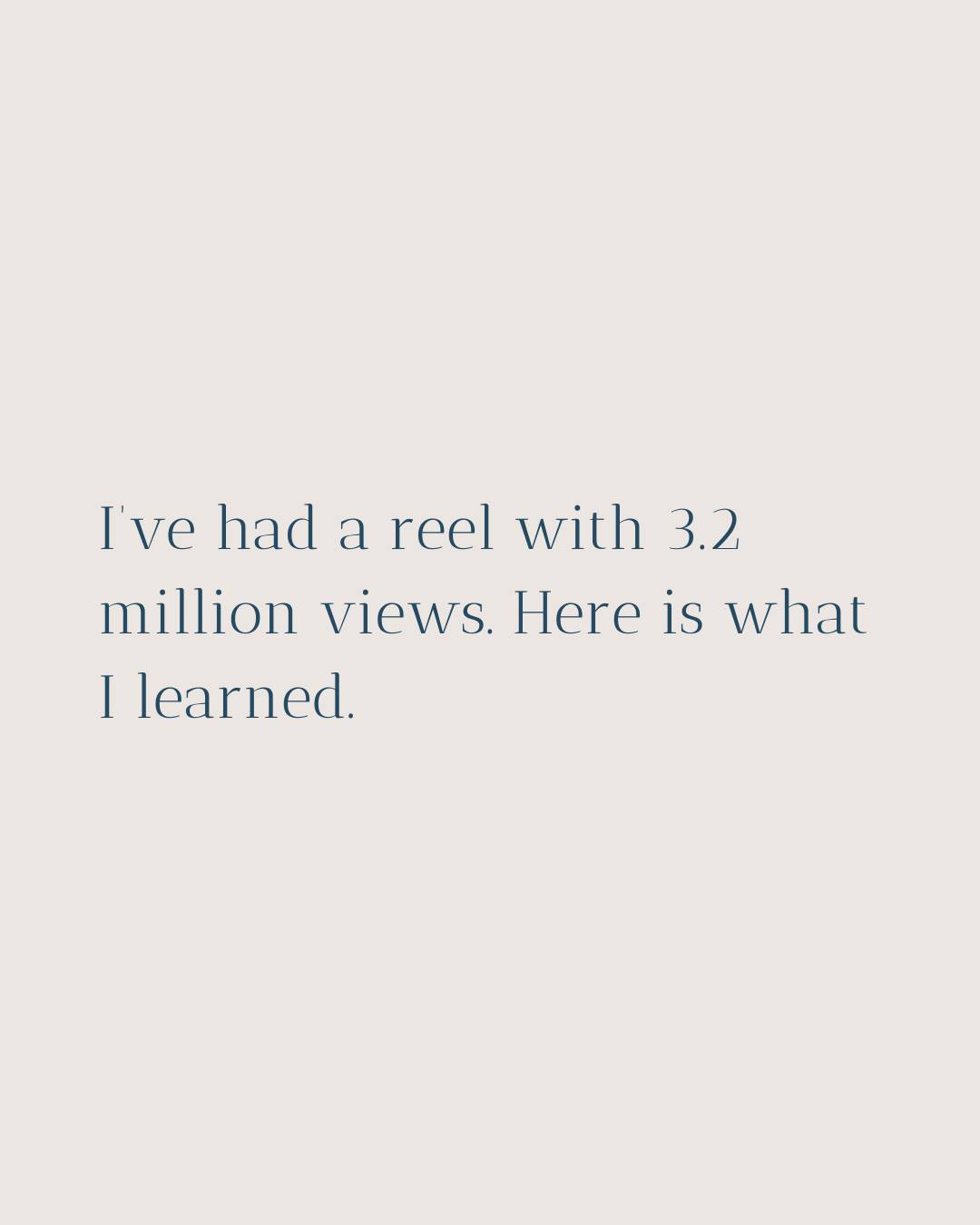 “How do you go viral on Instagram?”
It’s a question I’ve definitely heard a few times. And in all honesty, it’s not a guarantee, and it’s not always easy to predict.
You can do many things “right”: use trending audio, start with a strong hook, experiment with trial reels, keep your edits fast-paced to hold attention. All of these can increase your chances.
But virality isn’t something you can fully control.
I’ve had reels for clients reach 667k views. I’ve had reels reach 1.2 million views. My highest-performing reel reached 3.2 million views. And I’ve also created reels for clients that reached 2,000 views or less.
That’s the reality of social media.
And viral is also relative. It depends on your current following and what’s typical for your account. For a small, niche hospitality brand, 15,000 views can already be a huge success. For a larger account, that might be average. Context matters.
I completely understand why everyone wants to go viral, the visibility can be incredible. But it’s not always that simple. Not every trending audio fits your brand. Not every fast, snappy edit aligns with your positioning, especially in industries where elegance and consistency matter more than hype.
Sometimes the goal isn’t millions of views. It’s reaching the right audience, consistently.
Virality can be powerful. Strategy, brand alignment and consistency are what build long-term results.
#hotelmarketing #instagrammanagement #contentagency #instagramexpert #contentmarketingexpert