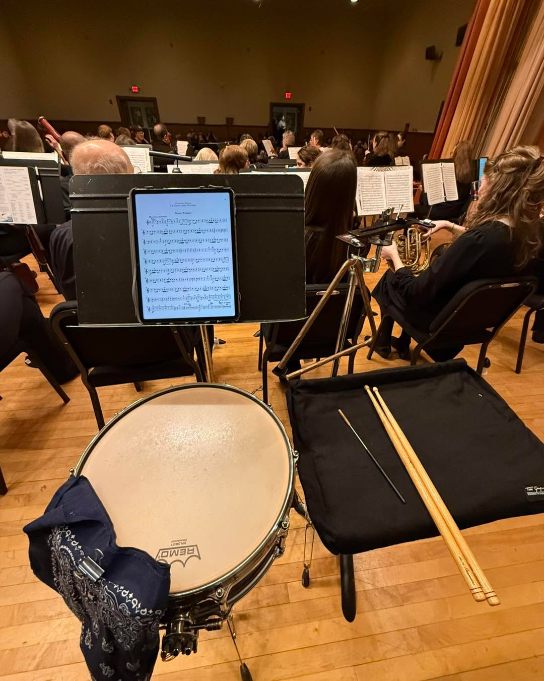 Music filled weekend! Friday was the much anticipated (and oft delayed) Wilmington Community Orchestra concert. Saturday was closing night at Newark Charter’s production of Drowsy Chaperone. Finally, Sunday church service at the reopened Overbrook Presbyterian Church (in the Fellowship Hall while repairs continue).