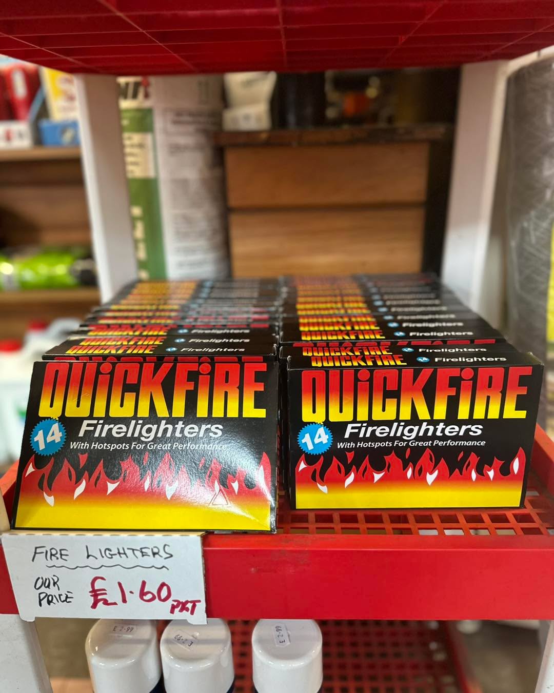 Feeling the cold still? 🥶
Let’s get those fires started with the help of our Quickfire Fire Lighters
Pick yours up now!
www.ccclements.uk/product-page/quickfire-super-value-firelighters-14pk
#clementsandsons #localbusiness #Local #clickandcollect #collect #click #convenient #Norfolk #visitwymondham #ironmongery #clements #firelighters #firefighters #fire #firesafety #quickfire #quickfirefirelighters