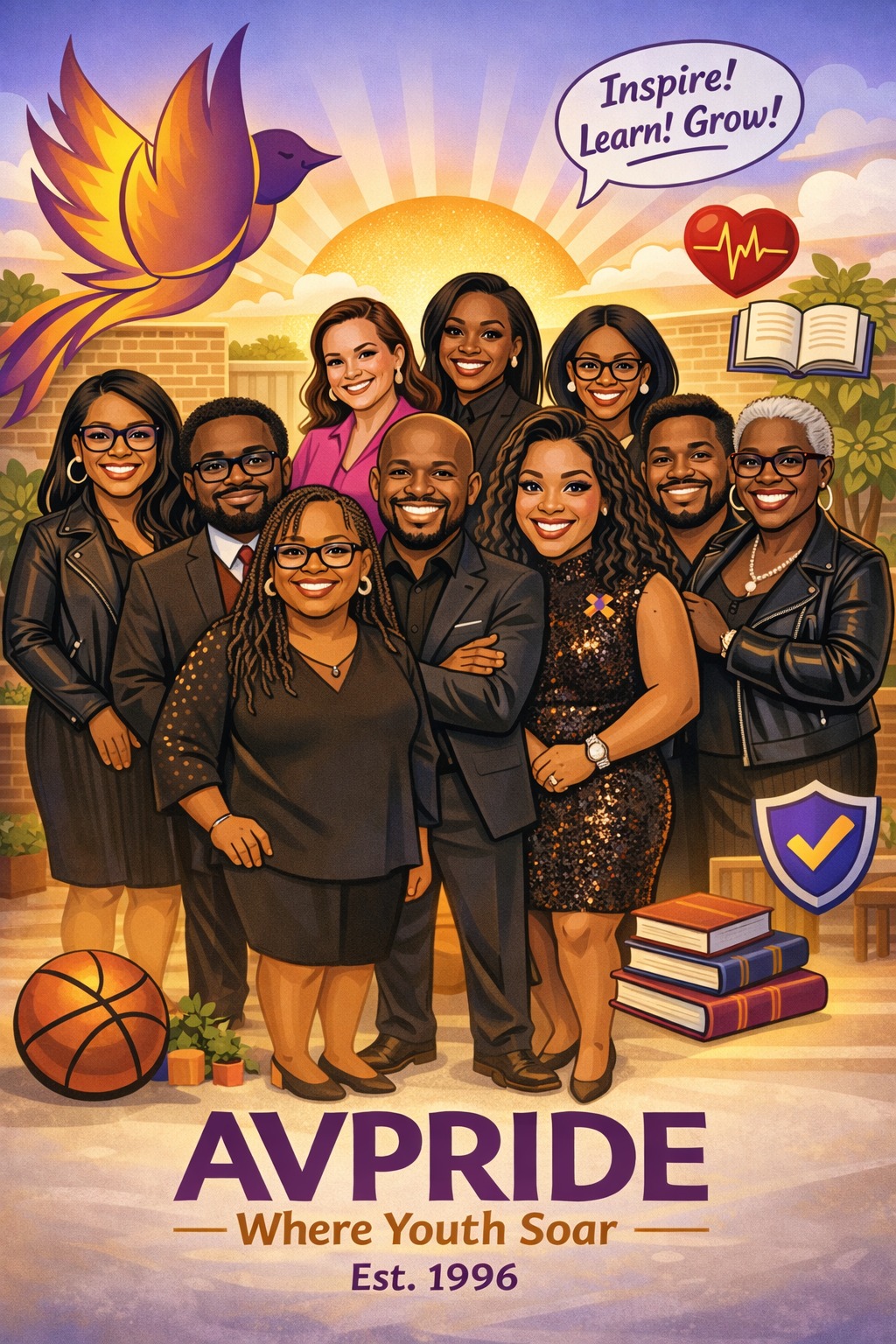 Okay… we couldn’t resist 😆
This is AVPRIDE 💜🧡 The energy, the heart, the commitment, and this is what keeps our youth soaring.
We’re proud of the work we do and the youth we serve because where youth soar, communities rise.
#YouthPrevention #WellnessLeaders #CommunityImpact