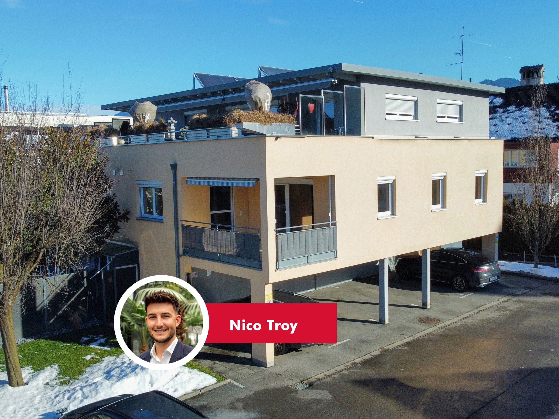 🏡 Moderne 3-Zimmer-Wohnung in kleiner Wohnanlage in Feldkirch zu verkaufen!
Entdecke dein neues Zuhause in einer gepflegten Wohnanlage mit nur 4 Einheiten! Diese attraktive 3-Zimmer-Wohnung aus dem Jahr 2006 bietet auf 79 m² ein modernes und nachhaltiges Wohnerlebnis. 🛋️✨
📍 Top Lage:
Beliebtes Wohngebiet in Feldkirch-Altenstadt
Nur 3,5 km bis ins Zentrum von Feldkirch
Nahe an Spazier- und Radwegen für deine Freizeitaktivitäten
Sehr gute Anbindung an öffentliche Verkehrsmittel (Bushaltestelle in der Nähe, Bahnhof 800 m entfernt)
🌞 Nachhaltig & Modern:
Erdwärmeheizung und Fußbodenheizung für behagliches Raumklima
Warmwasseraufbereitung durch Solarenergie
Zwei Autoabstellplätze 🅿️
💫 Die Wohnung im Detail:
Offener Wohn-, Ess- & Kochbereich mit direktem Zugang zur Süd-West-Terrasse
Große Fensterfront für viel Tageslicht
2 gut geschnittene Schlafzimmer 🛏️
Badezimmer mit Badewanne und Waschmaschinenanschluss 🚿
Praktischer Abstellraum für zusätzlichen Stauraum
🌿Melde dich für weitere Infos oder eine Besichtigung!
Nico Troy direkt 📞+43 664 8247126 📨nico.troy@bb-immobilien.at 🌏
https://www.bb-immobilien.at/eigentumswhg/bb-26-01113
#immobilien #realestate #investment #vorarlberg #immobilienvorarlberg #eigentumswohnung #wohneigentum #eigenheim #wohnungkaufen #rheintal #Wohnung #Feldkirch #NachhaltigWohnen #ModernLiving #Traumwohnung #Immobilienkauf #FeldkirchAltenstadt